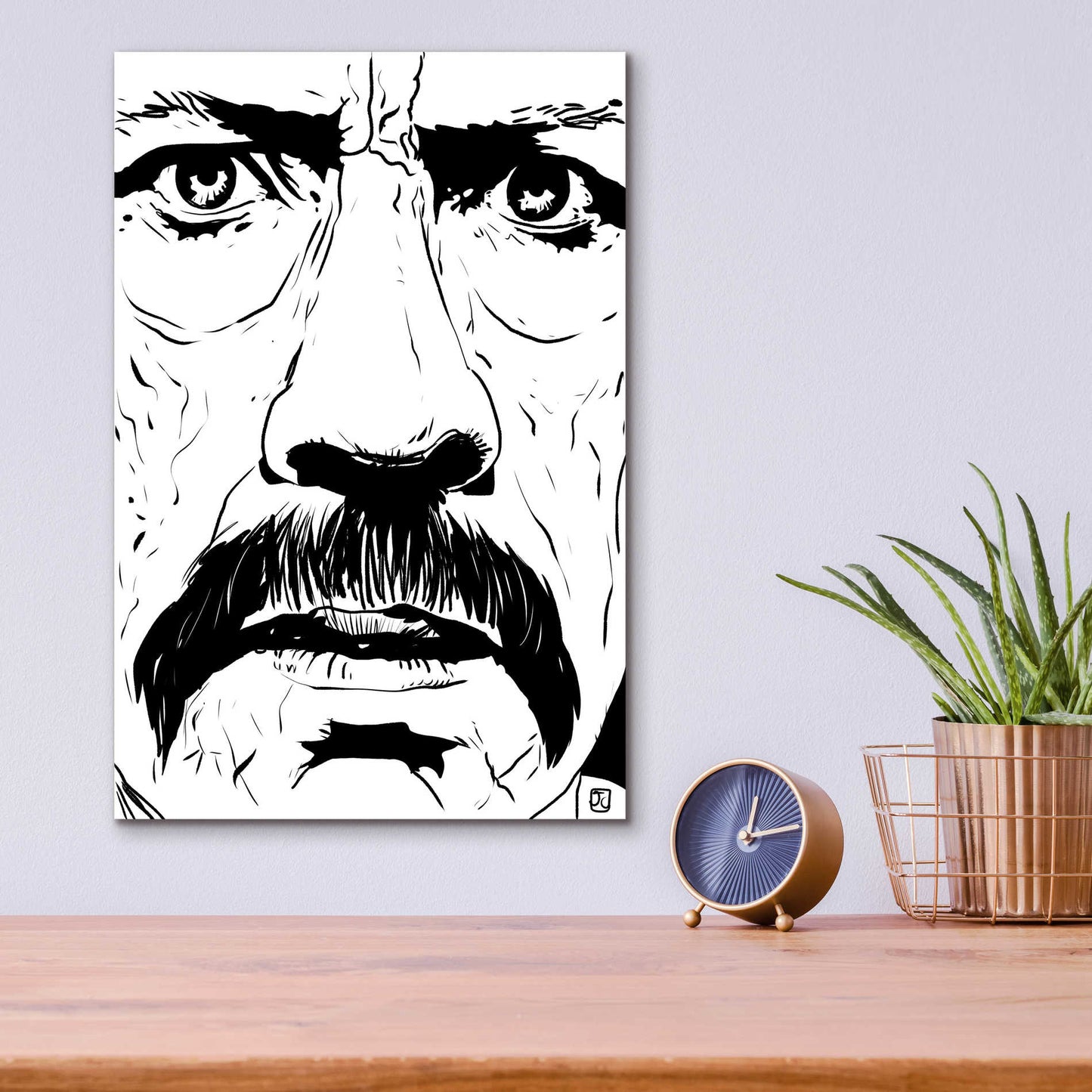 Epic Art 'Danny Trejo 2' by Giuseppe Cristiano, Acrylic Glass Wall Art,12x16