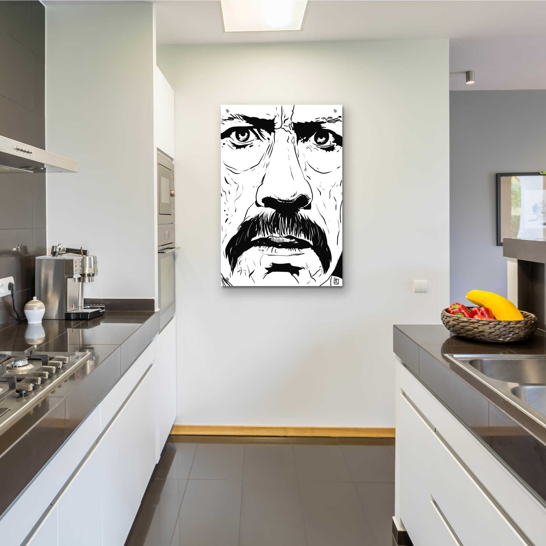 Epic Art 'Danny Trejo 2' by Giuseppe Cristiano, Acrylic Glass Wall Art,24x36