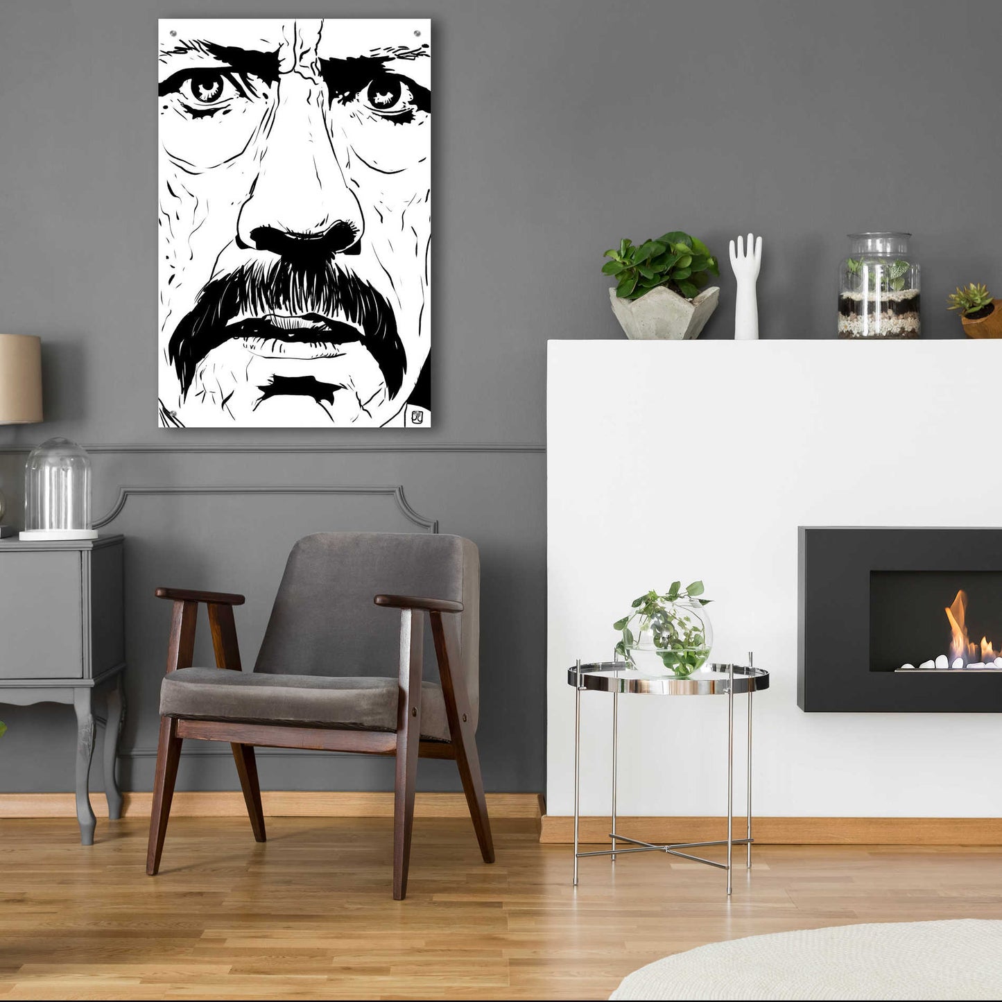 Epic Art 'Danny Trejo 2' by Giuseppe Cristiano, Acrylic Glass Wall Art,24x36