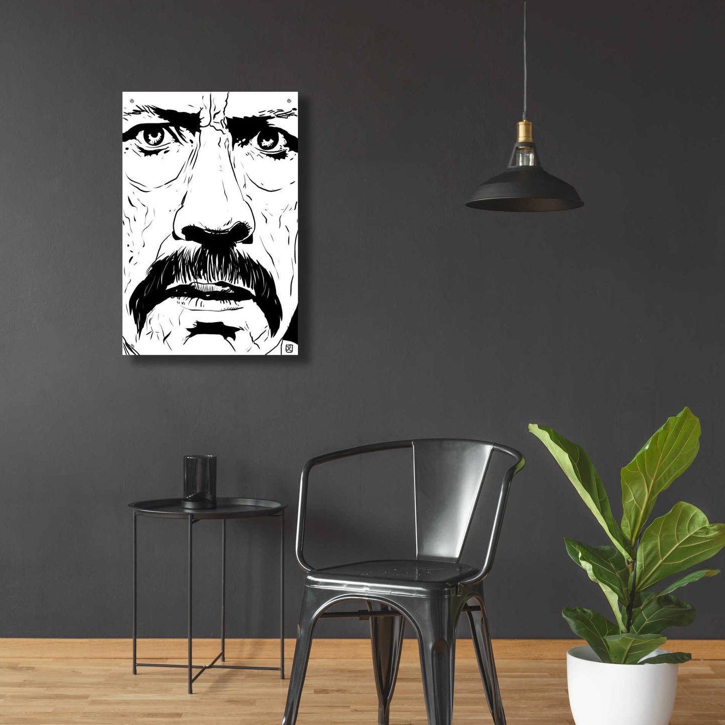 Epic Art 'Danny Trejo 2' by Giuseppe Cristiano, Acrylic Glass Wall Art,24x36