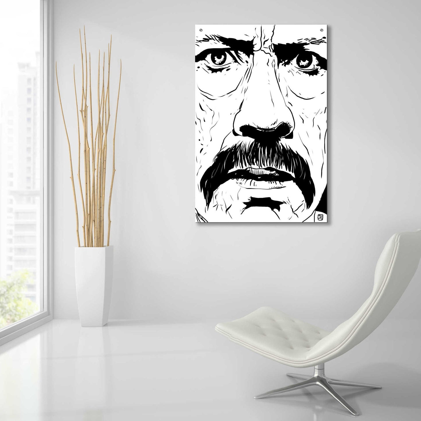 Epic Art 'Danny Trejo 2' by Giuseppe Cristiano, Acrylic Glass Wall Art,24x36