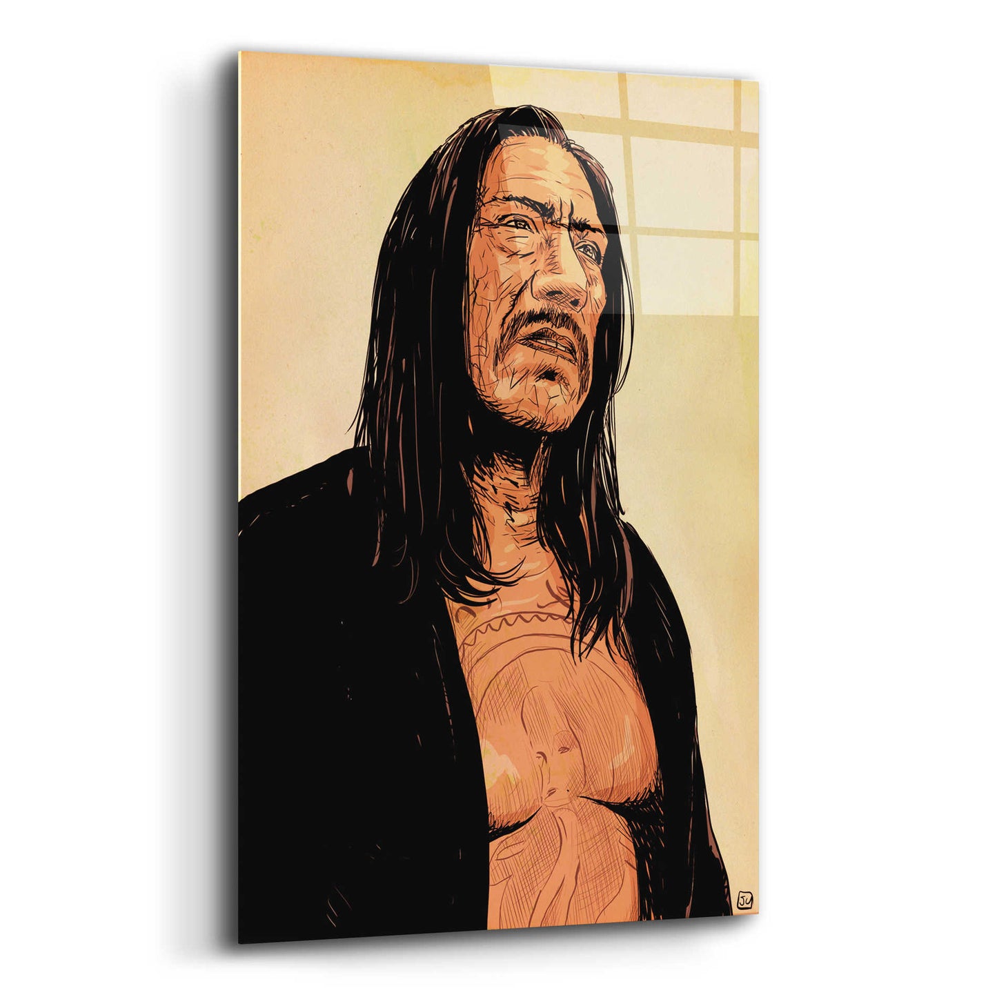 Epic Art 'Danny Trejo' by Giuseppe Cristiano, Acrylic Glass Wall Art,12x16