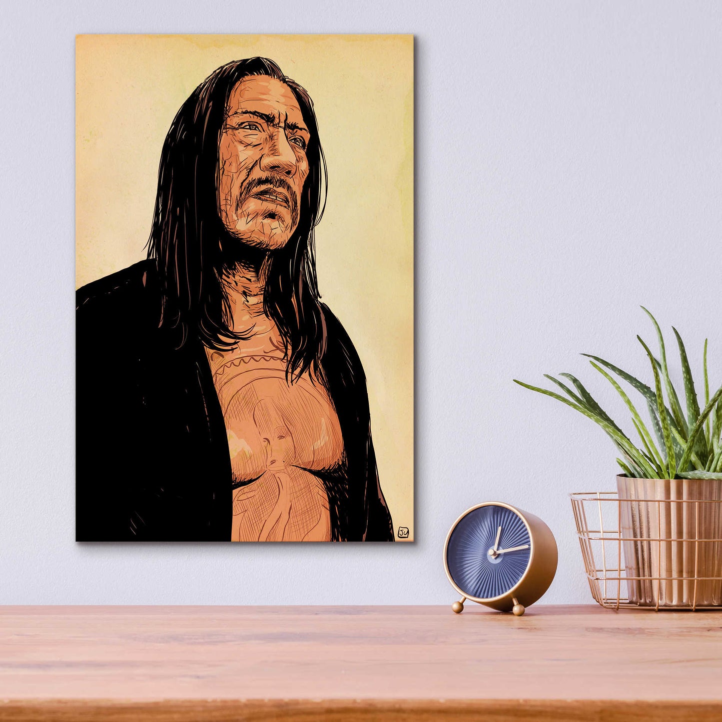 Epic Art 'Danny Trejo' by Giuseppe Cristiano, Acrylic Glass Wall Art,12x16