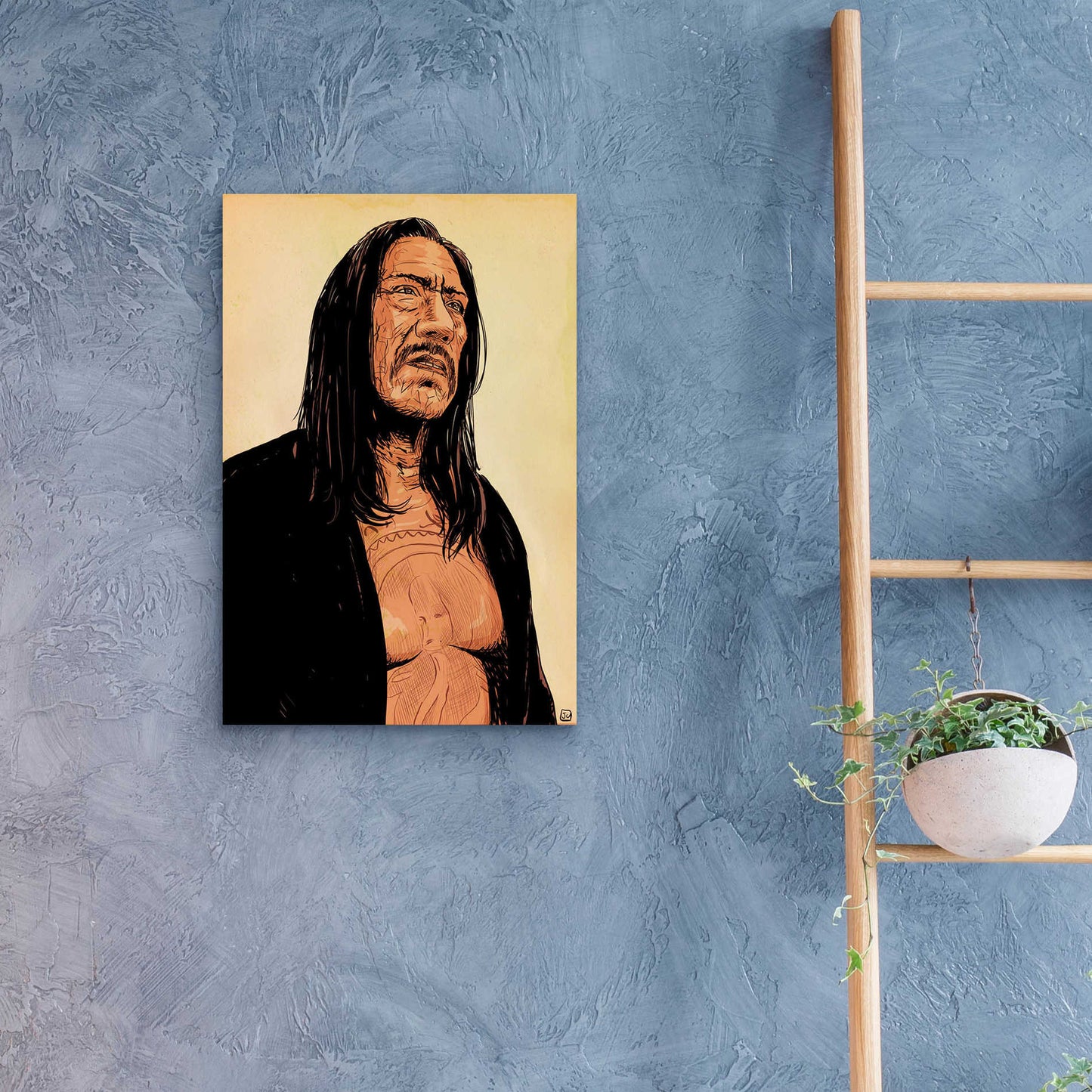 Epic Art 'Danny Trejo' by Giuseppe Cristiano, Acrylic Glass Wall Art,16x24