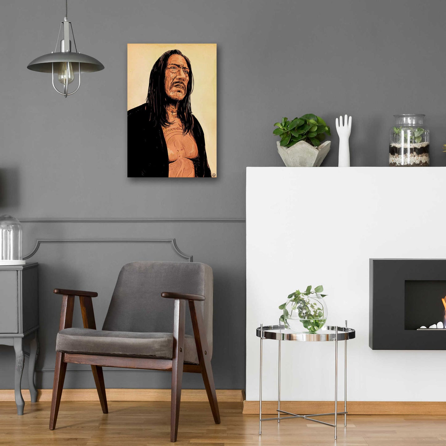 Epic Art 'Danny Trejo' by Giuseppe Cristiano, Acrylic Glass Wall Art,16x24