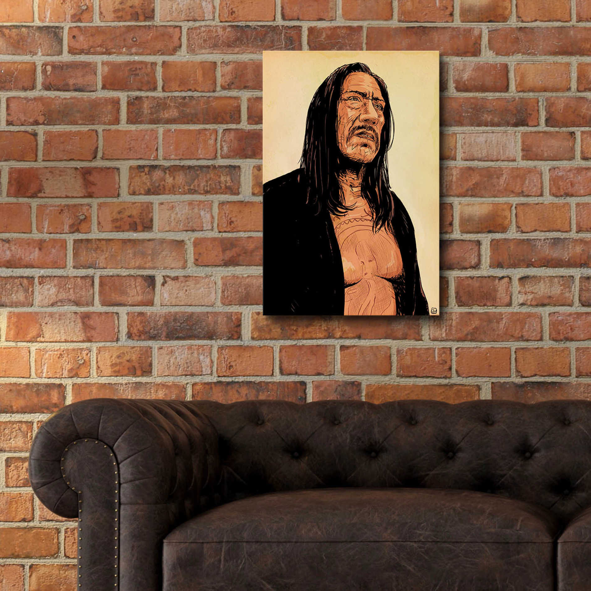 Epic Art 'Danny Trejo' by Giuseppe Cristiano, Acrylic Glass Wall Art,16x24