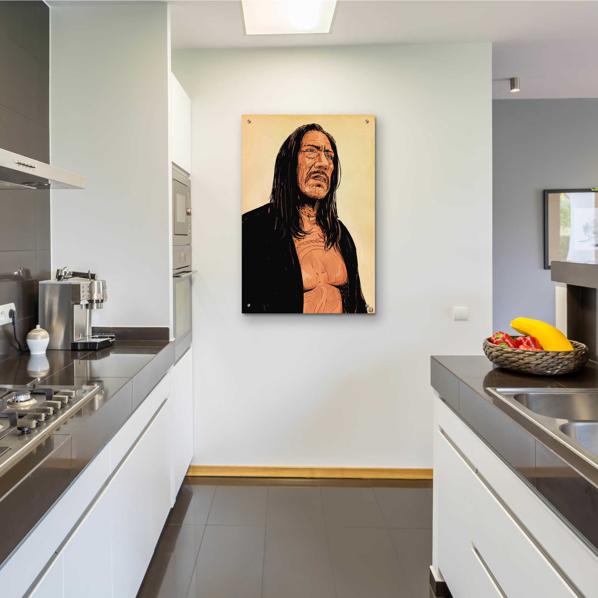 Epic Art 'Danny Trejo' by Giuseppe Cristiano, Acrylic Glass Wall Art,24x36