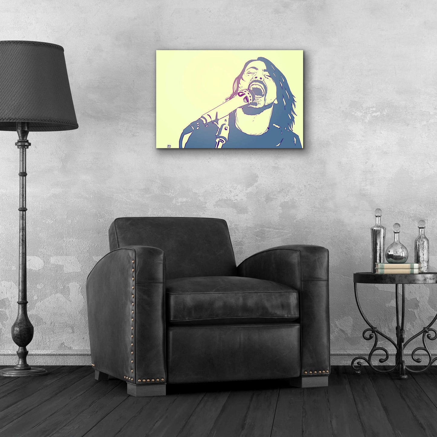 Epic Art 'Dave Grohl' by Giuseppe Cristiano, Acrylic Glass Wall Art,24x16