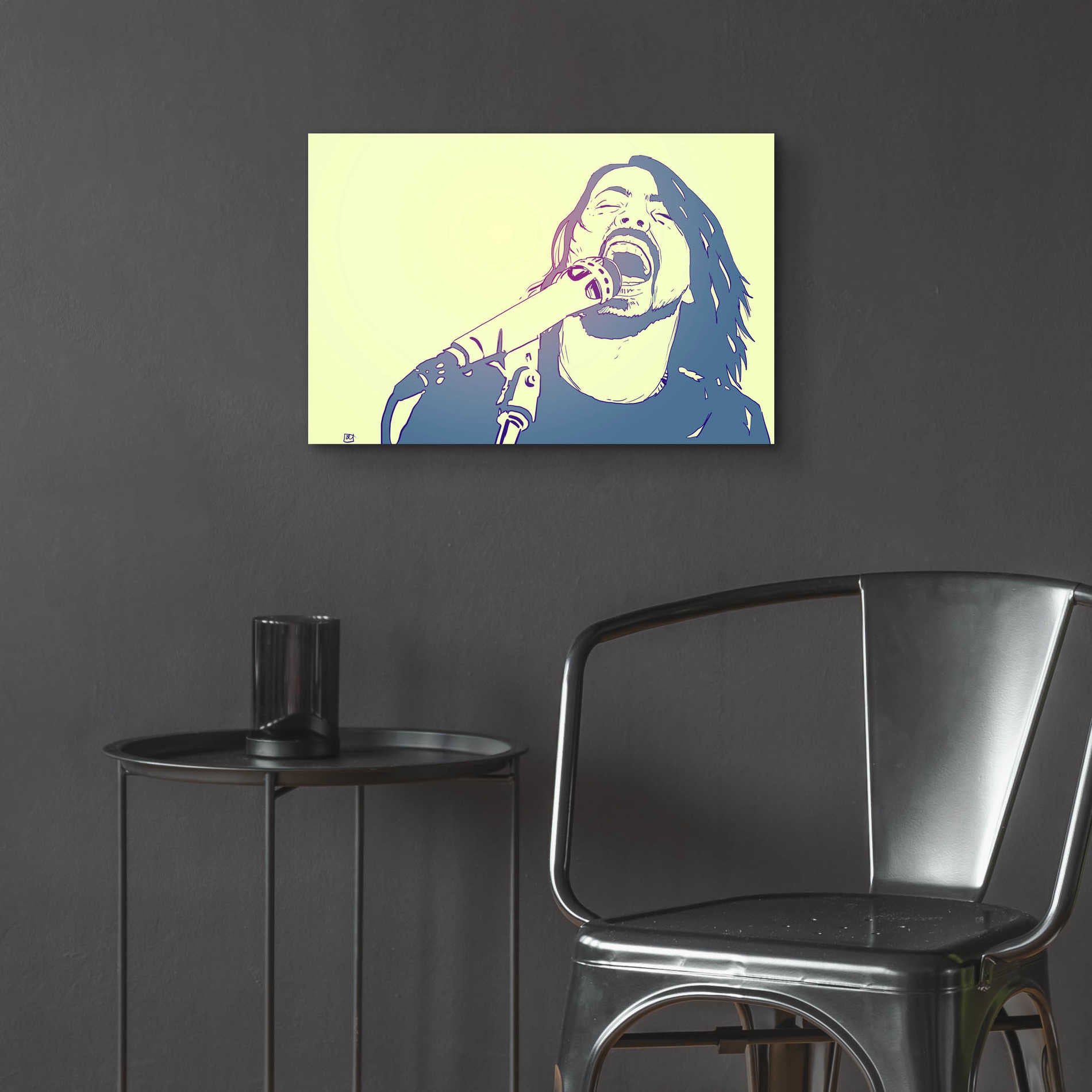 Epic Art 'Dave Grohl' by Giuseppe Cristiano, Acrylic Glass Wall Art,24x16