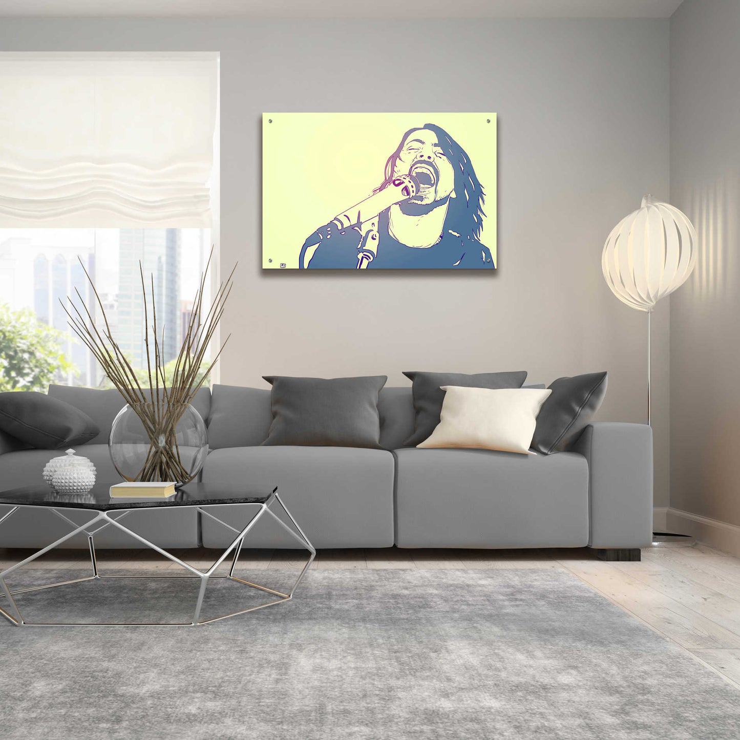 Epic Art 'Dave Grohl' by Giuseppe Cristiano, Acrylic Glass Wall Art,36x24