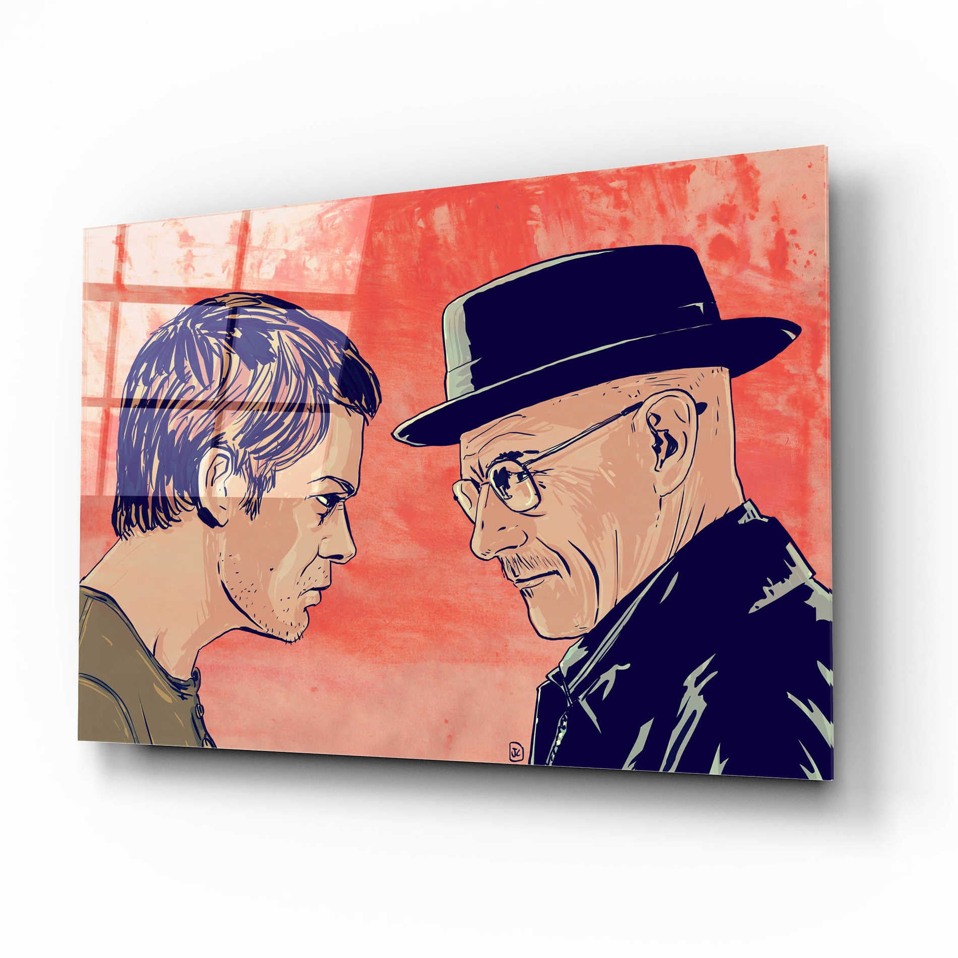 Epic Art 'Dexter Meets Walter' by Giuseppe Cristiano, Acrylic Glass Wall Art,16x12