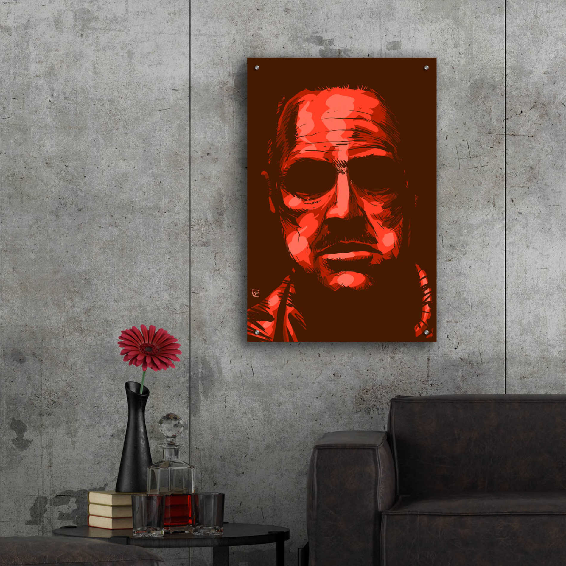 Epic Art 'Don Vito Corleone' by Giuseppe Cristiano, Acrylic Glass Wall Art,24x36