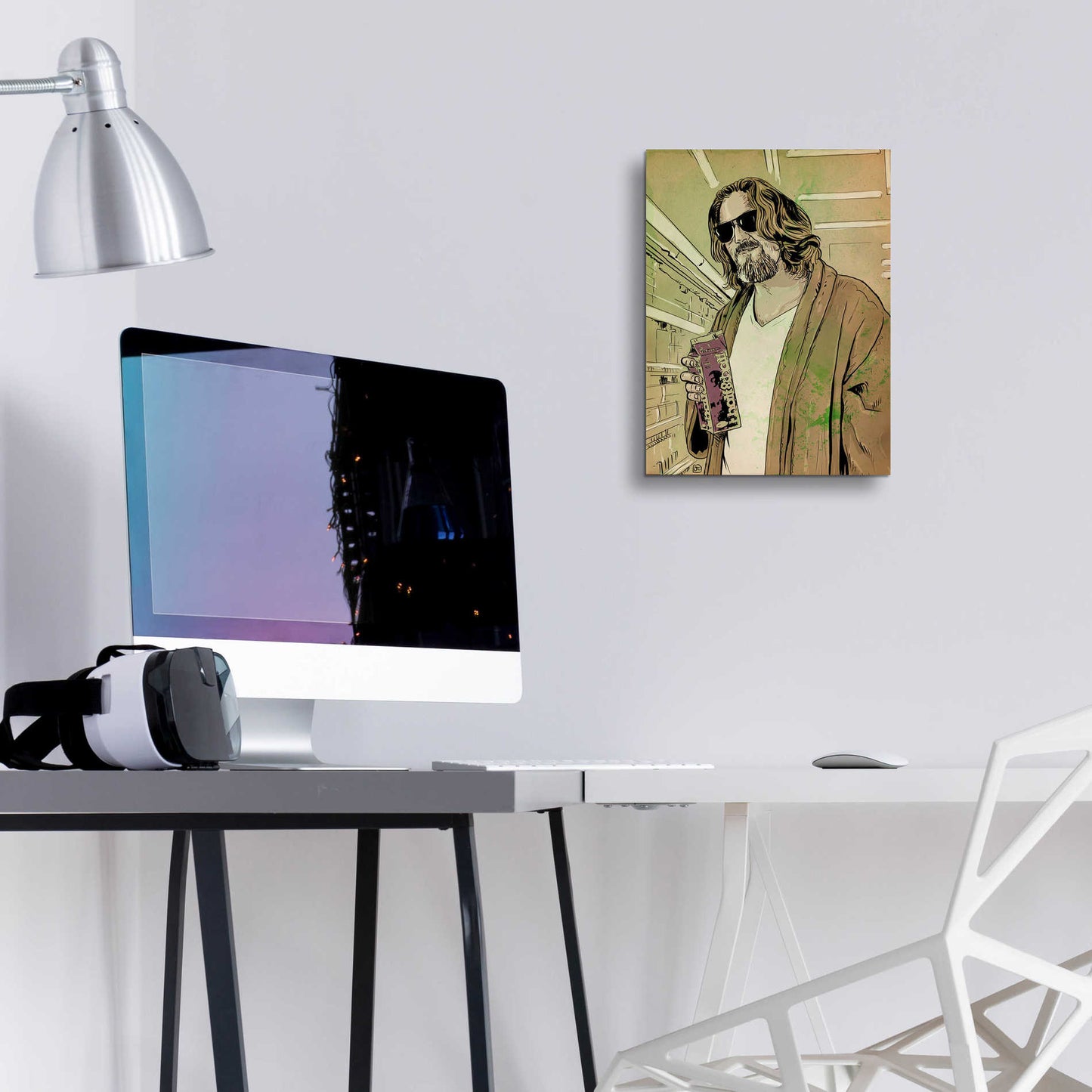 Epic Art 'Dude Lebowski' by Giuseppe Cristiano, Acrylic Glass Wall Art,12x16