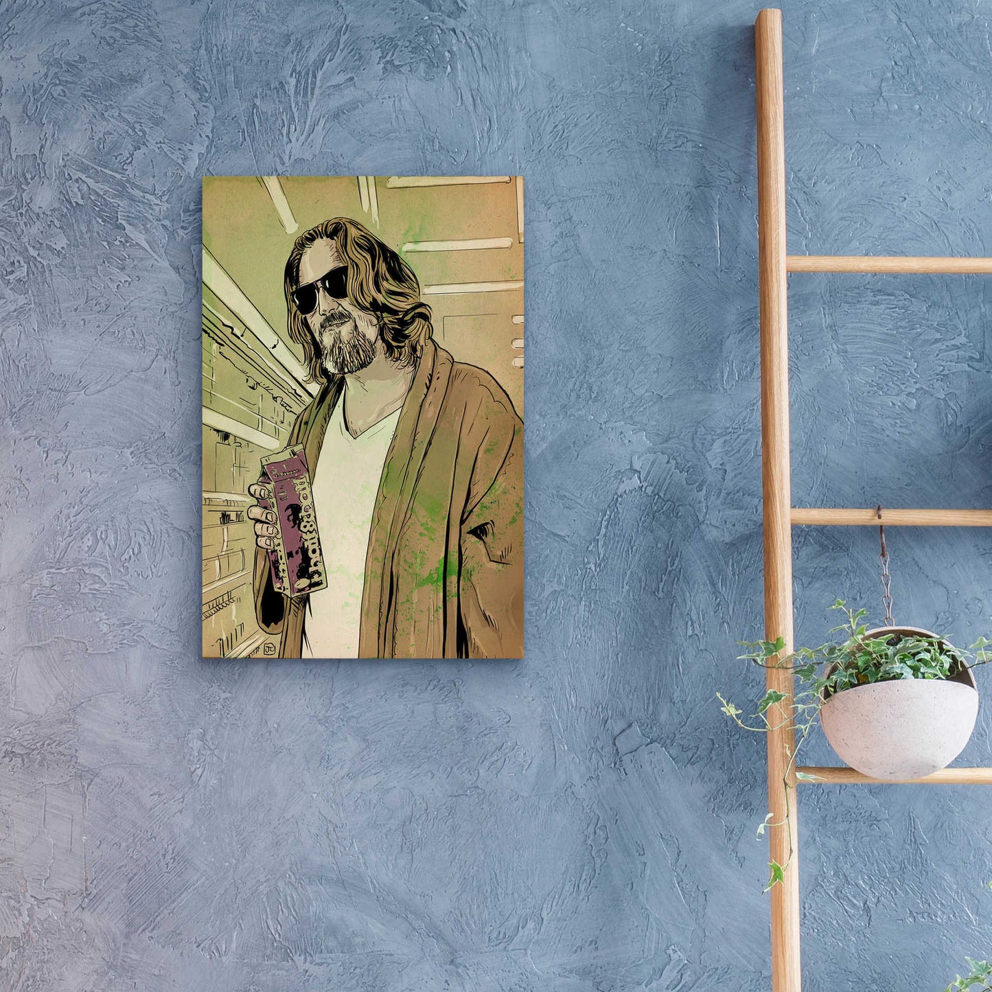 Epic Art 'Dude Lebowski' by Giuseppe Cristiano, Acrylic Glass Wall Art,16x24