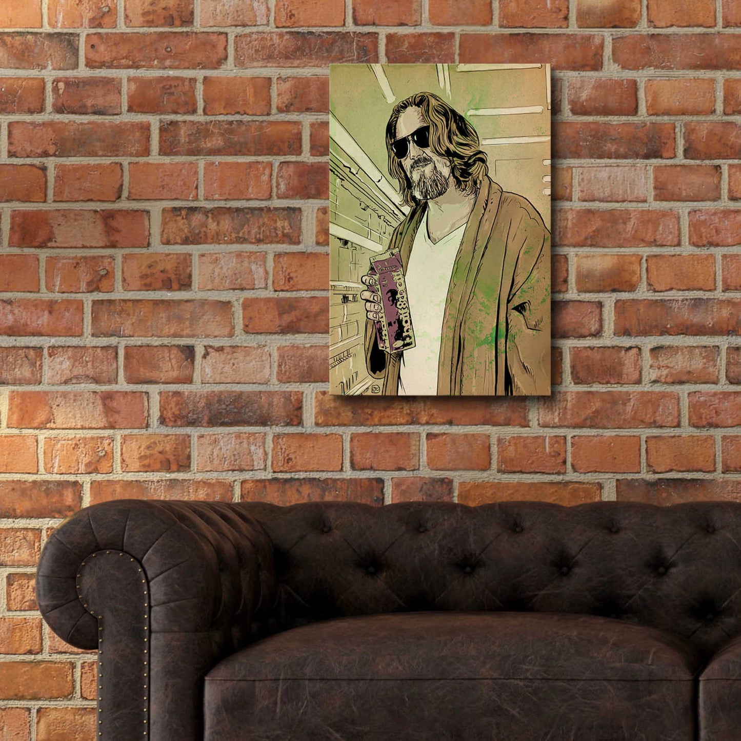 Epic Art 'Dude Lebowski' by Giuseppe Cristiano, Acrylic Glass Wall Art,16x24