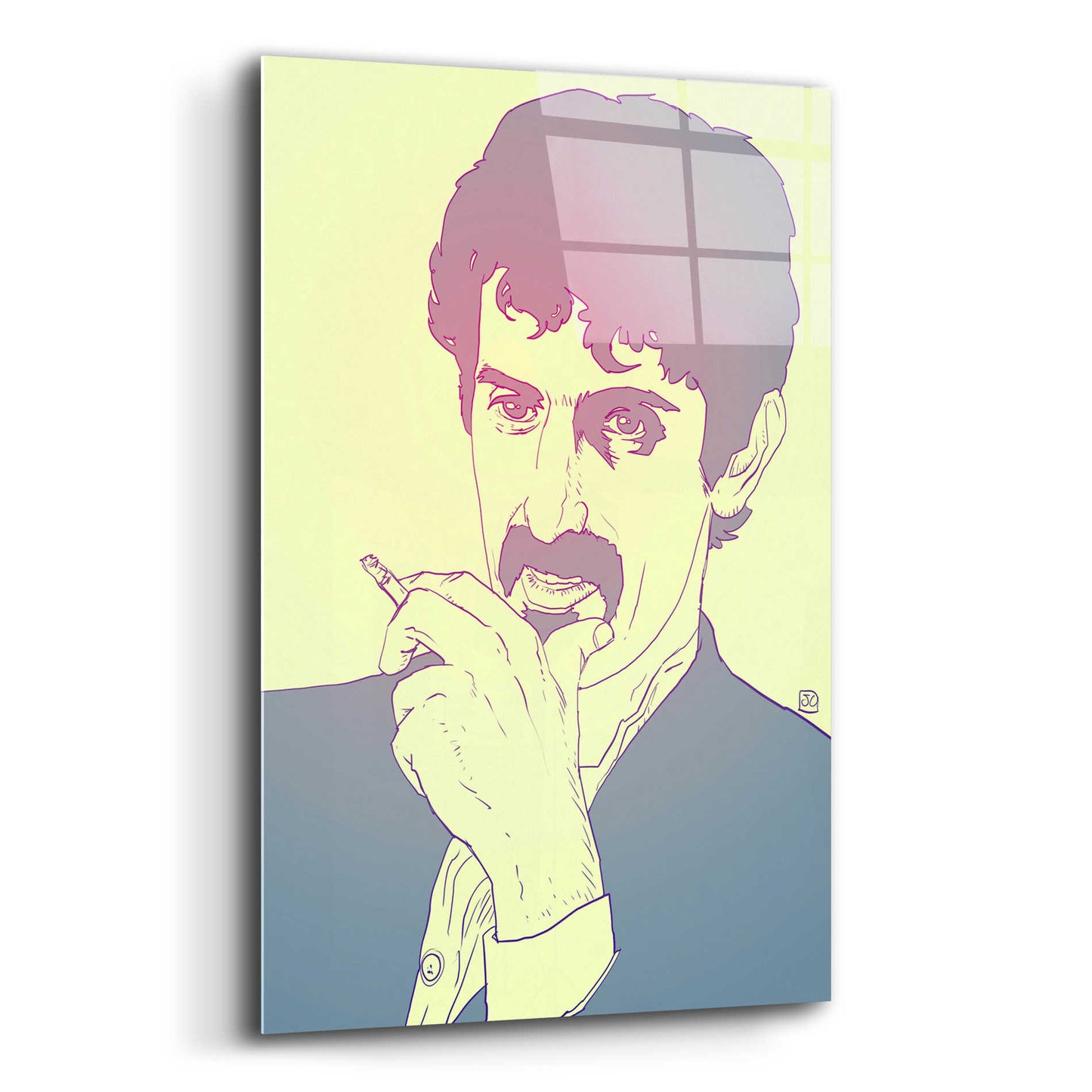 Epic Art 'Frank Zappa' by Giuseppe Cristiano, Acrylic Glass Wall Art,12x16