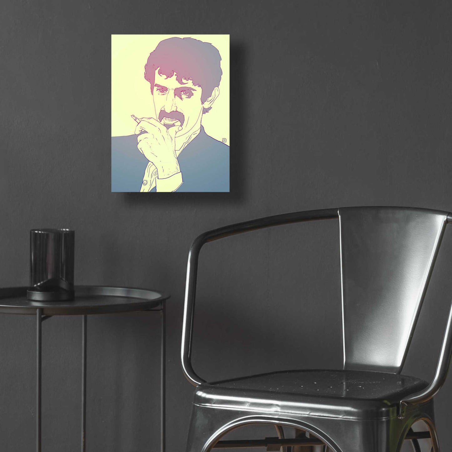 Epic Art 'Frank Zappa' by Giuseppe Cristiano, Acrylic Glass Wall Art,12x16