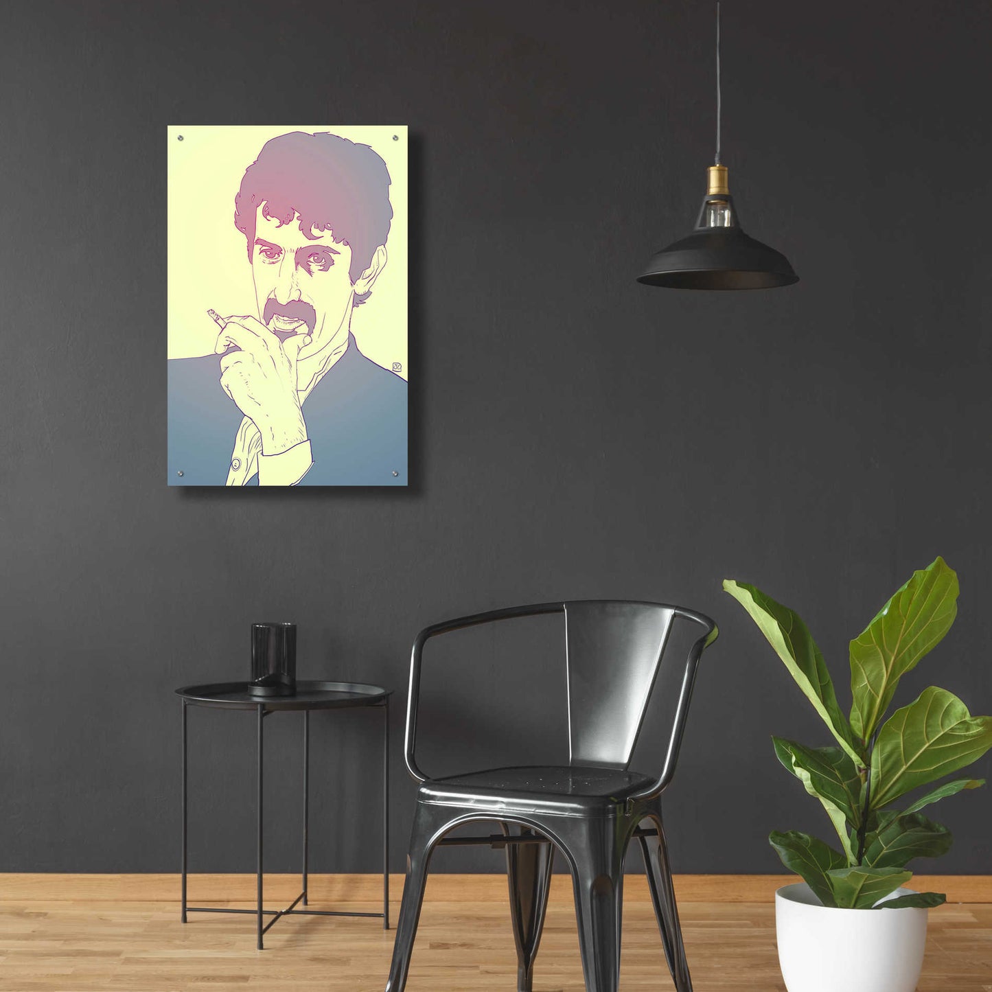 Epic Art 'Frank Zappa' by Giuseppe Cristiano, Acrylic Glass Wall Art,24x36