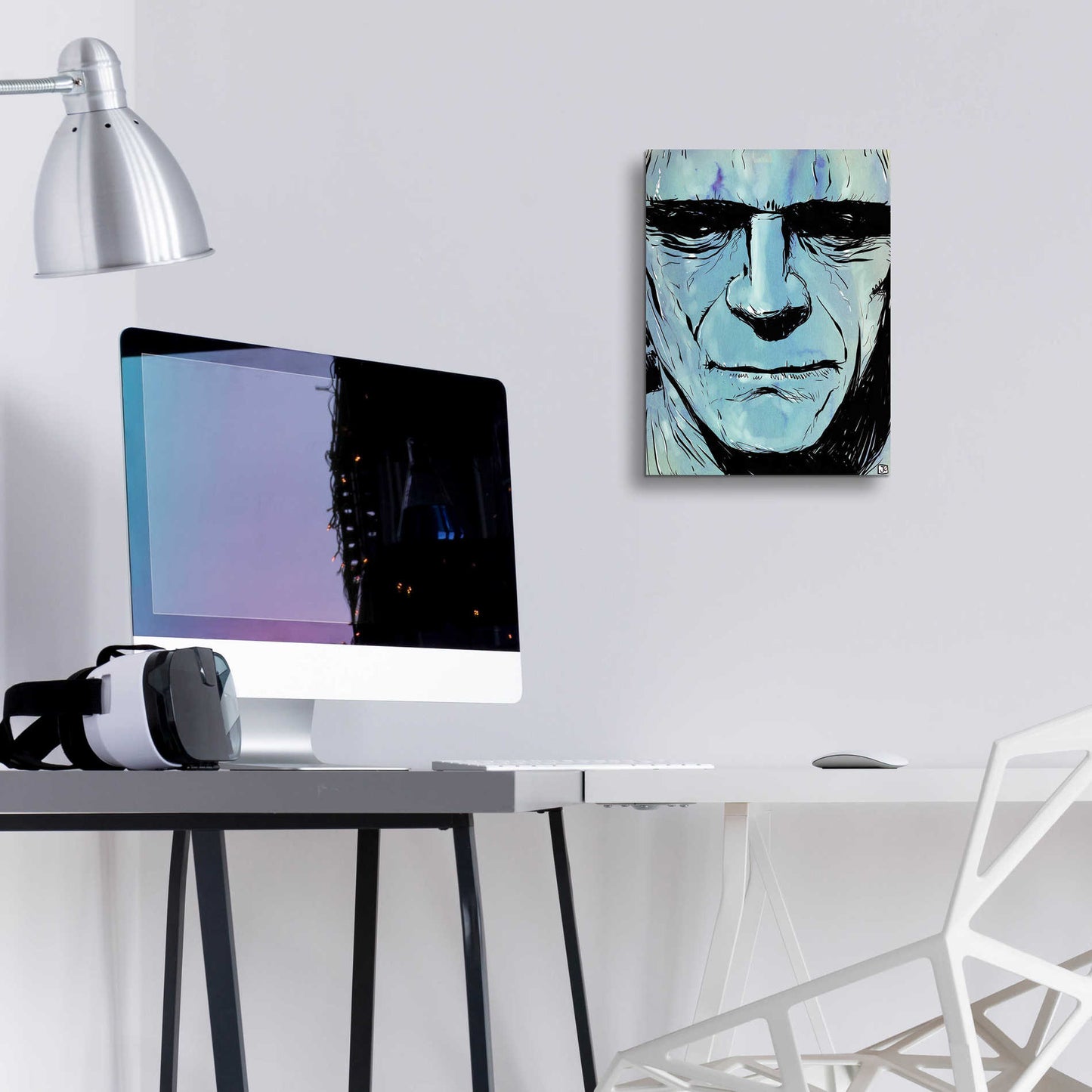 Epic Art 'Frankenstein' by Giuseppe Cristiano, Acrylic Glass Wall Art,12x16