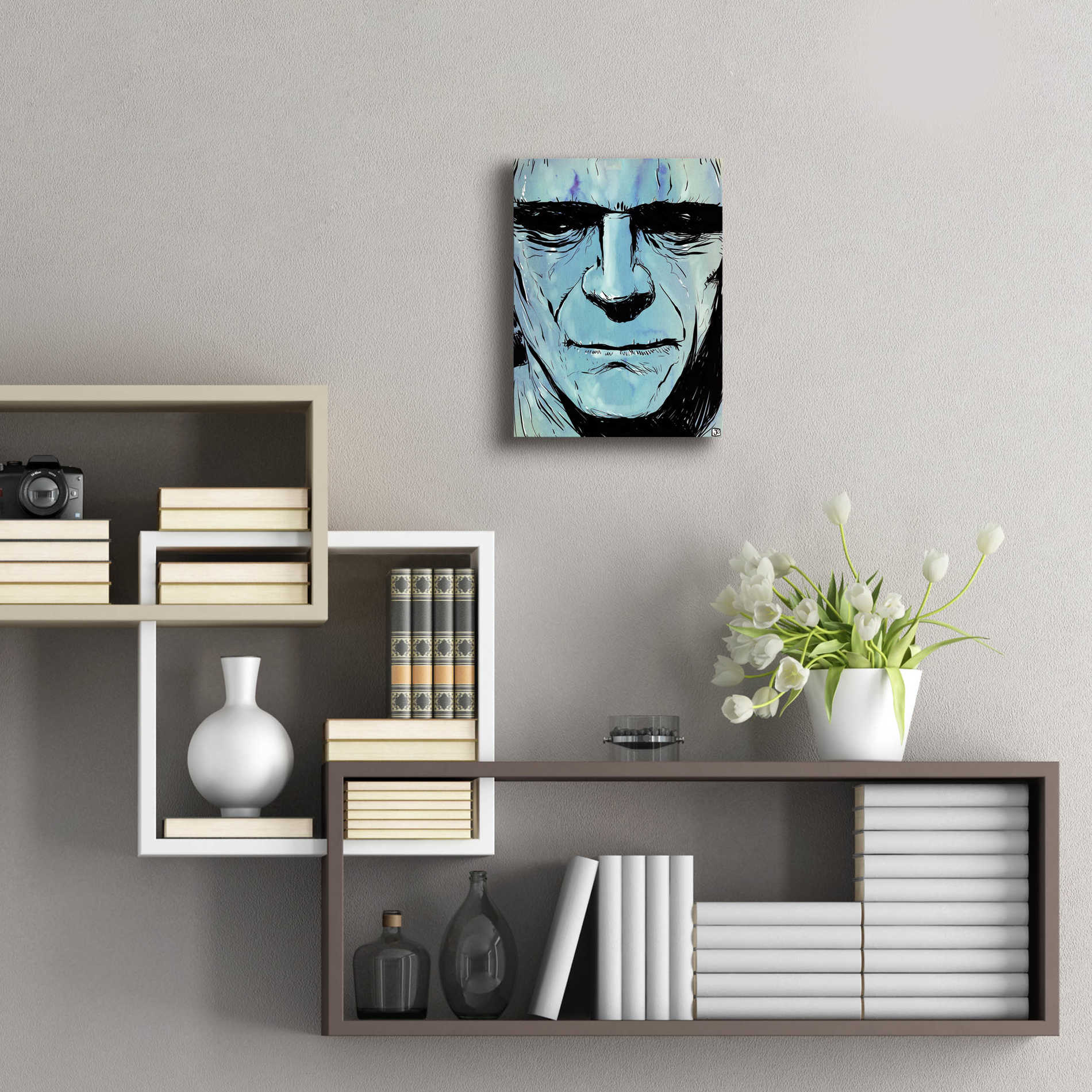 Epic Art 'Frankenstein' by Giuseppe Cristiano, Acrylic Glass Wall Art,12x16