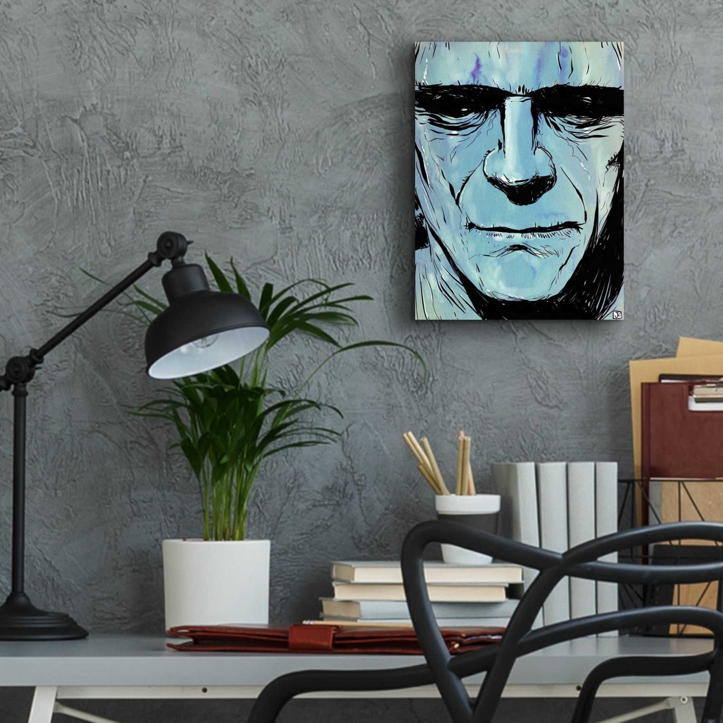 Epic Art 'Frankenstein' by Giuseppe Cristiano, Acrylic Glass Wall Art,12x16