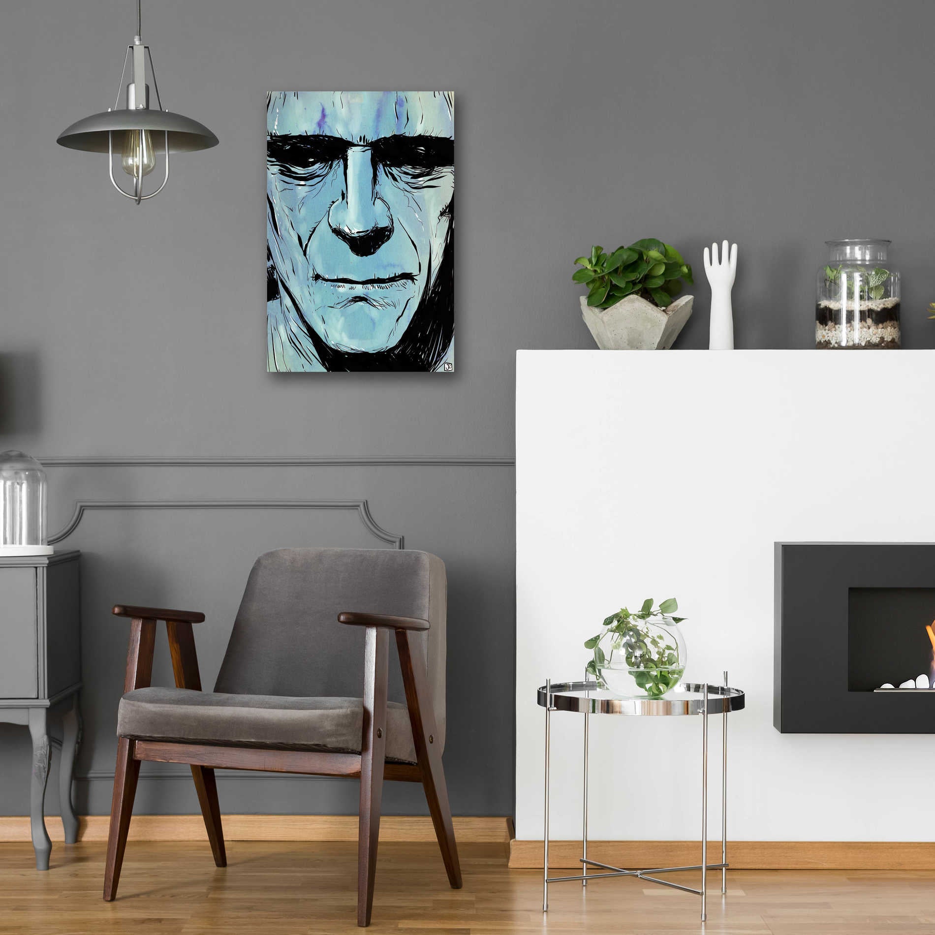 Epic Art 'Frankenstein' by Giuseppe Cristiano, Acrylic Glass Wall Art,16x24