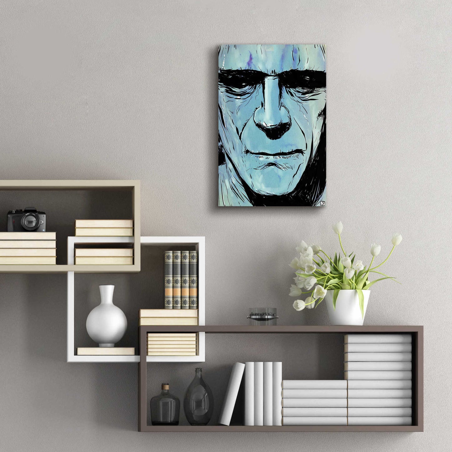 Epic Art 'Frankenstein' by Giuseppe Cristiano, Acrylic Glass Wall Art,16x24