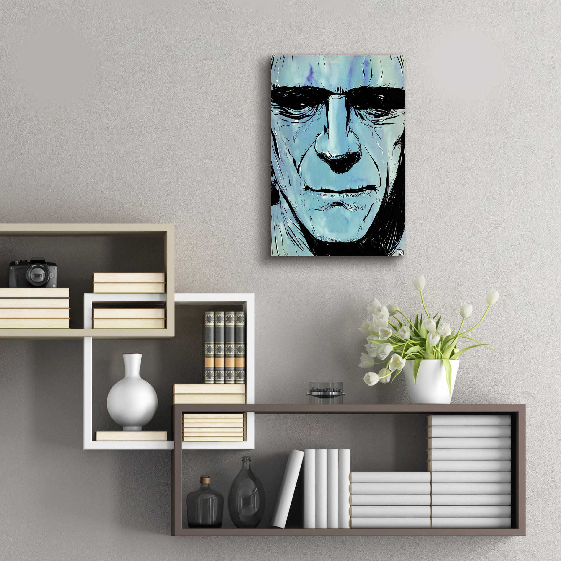 Epic Art 'Frankenstein' by Giuseppe Cristiano, Acrylic Glass Wall Art,16x24