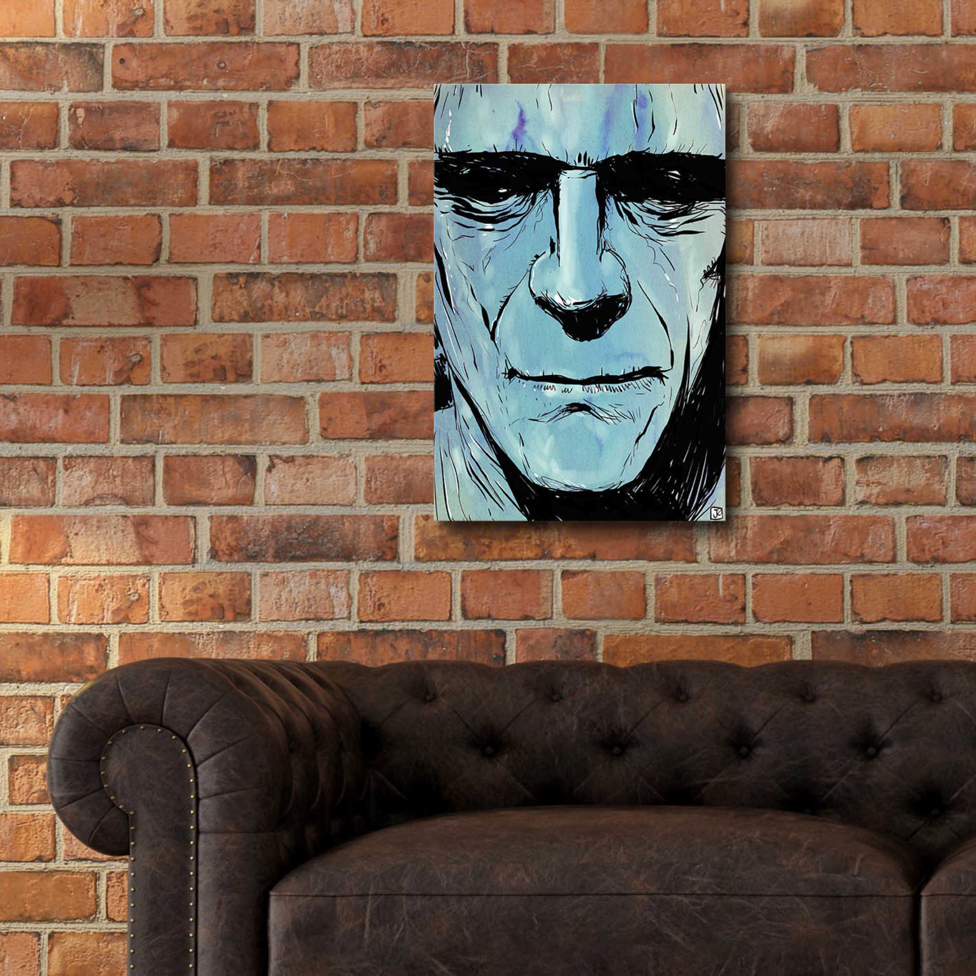 Epic Art 'Frankenstein' by Giuseppe Cristiano, Acrylic Glass Wall Art,16x24