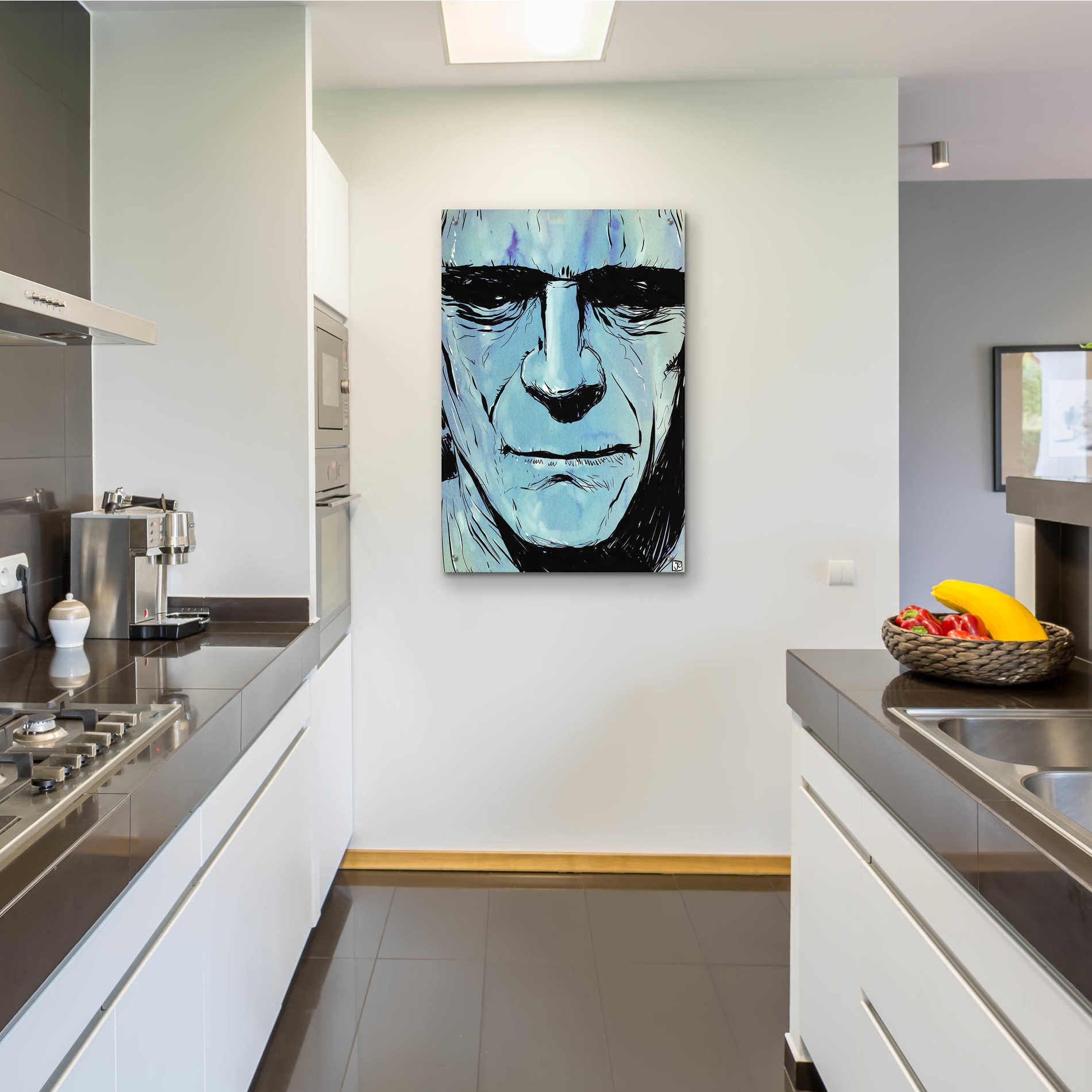 Epic Art 'Frankenstein' by Giuseppe Cristiano, Acrylic Glass Wall Art,24x36