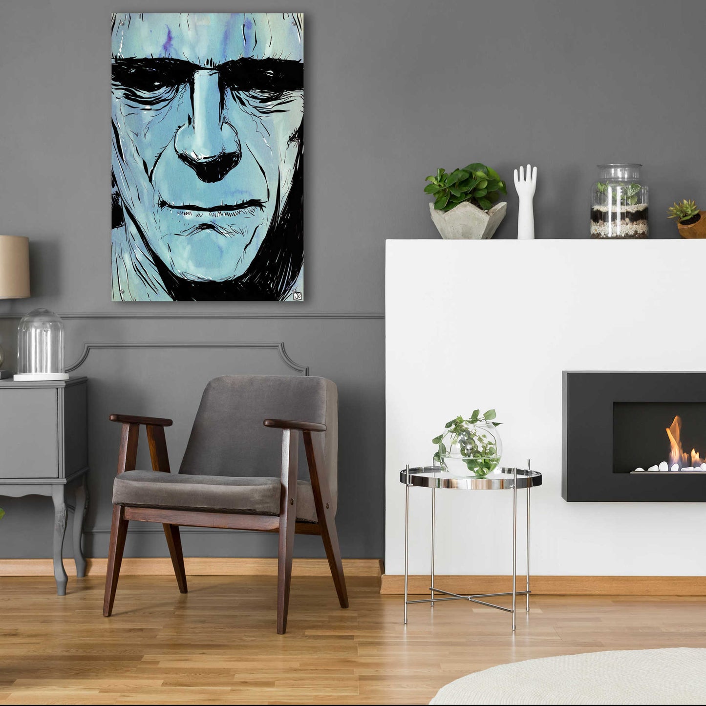 Epic Art 'Frankenstein' by Giuseppe Cristiano, Acrylic Glass Wall Art,24x36