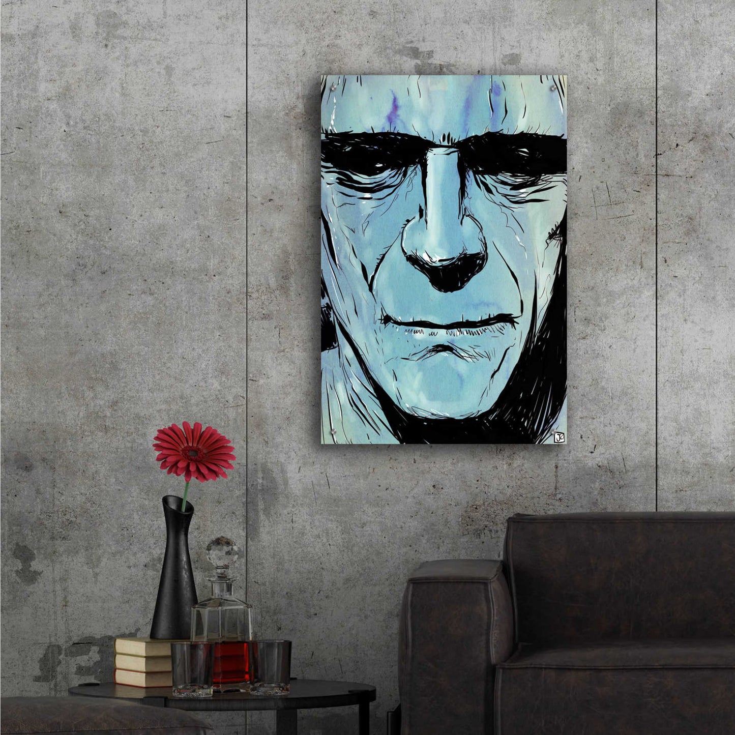 Epic Art 'Frankenstein' by Giuseppe Cristiano, Acrylic Glass Wall Art,24x36