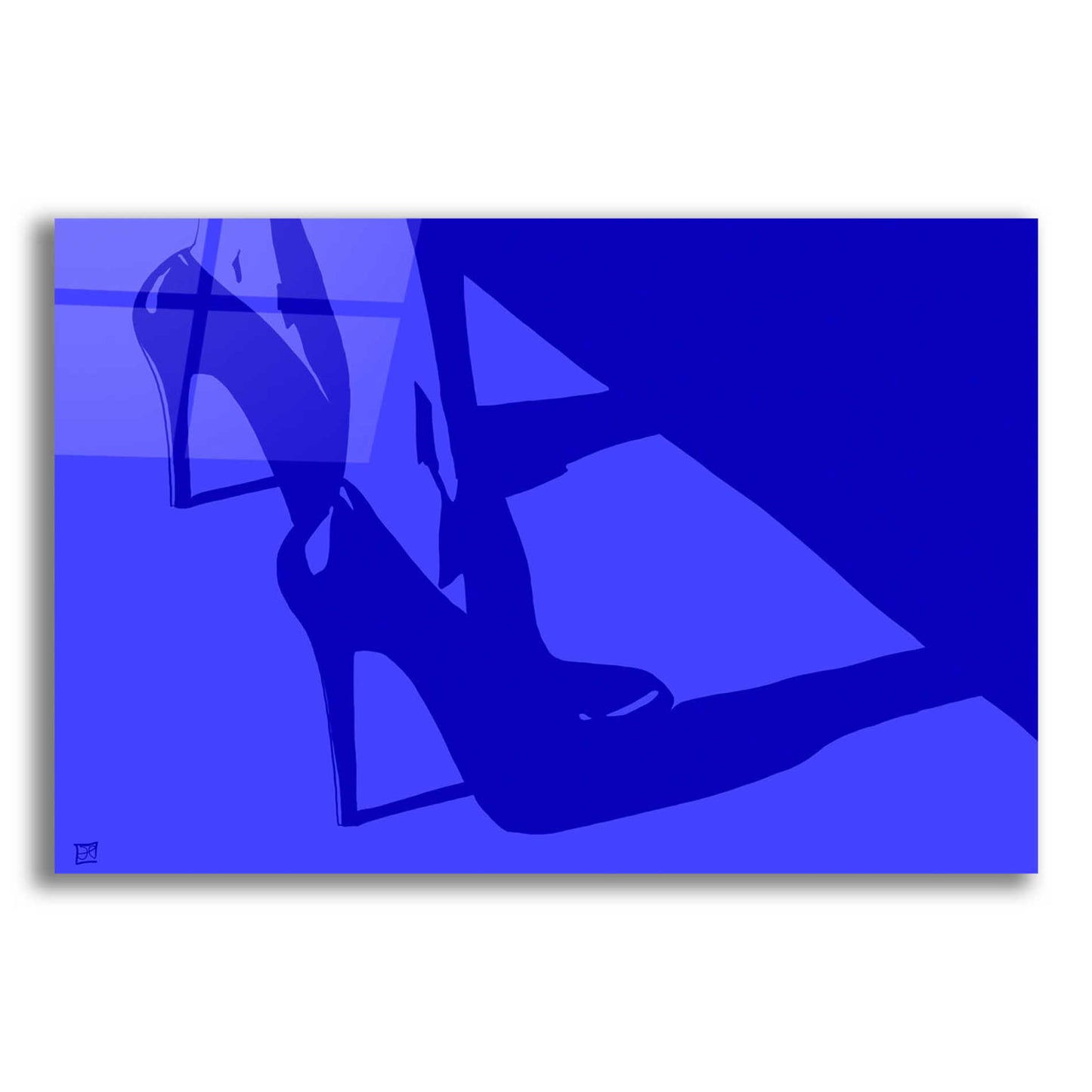 Epic Art 'Heels in blue' by Giuseppe Cristiano, Acrylic Glass Wall Art,24x16