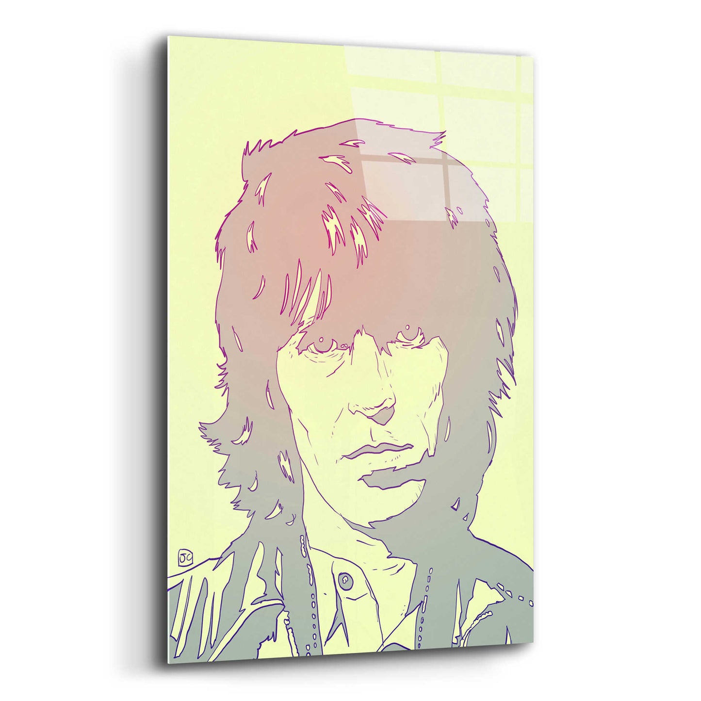 Epic Art 'Mick Jagger' by Giuseppe Cristiano, Acrylic Glass Wall Art,12x16