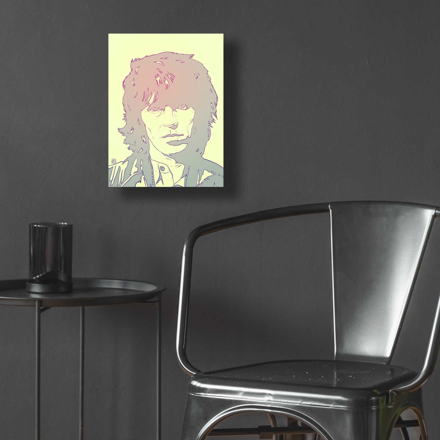 Epic Art 'Mick Jagger' by Giuseppe Cristiano, Acrylic Glass Wall Art,12x16