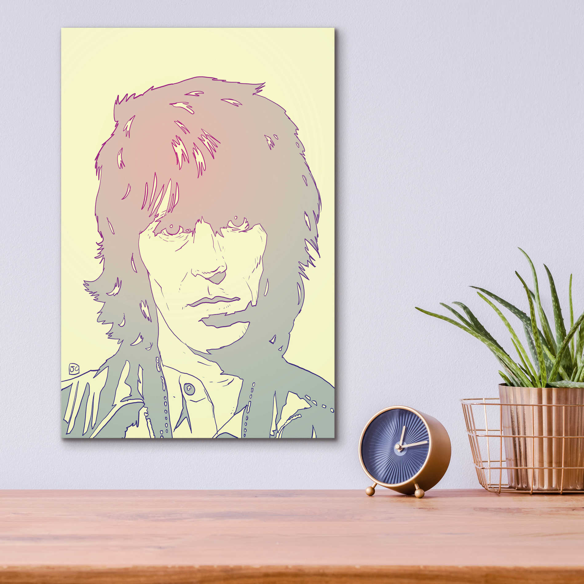 Epic Art 'Mick Jagger' by Giuseppe Cristiano, Acrylic Glass Wall Art,12x16