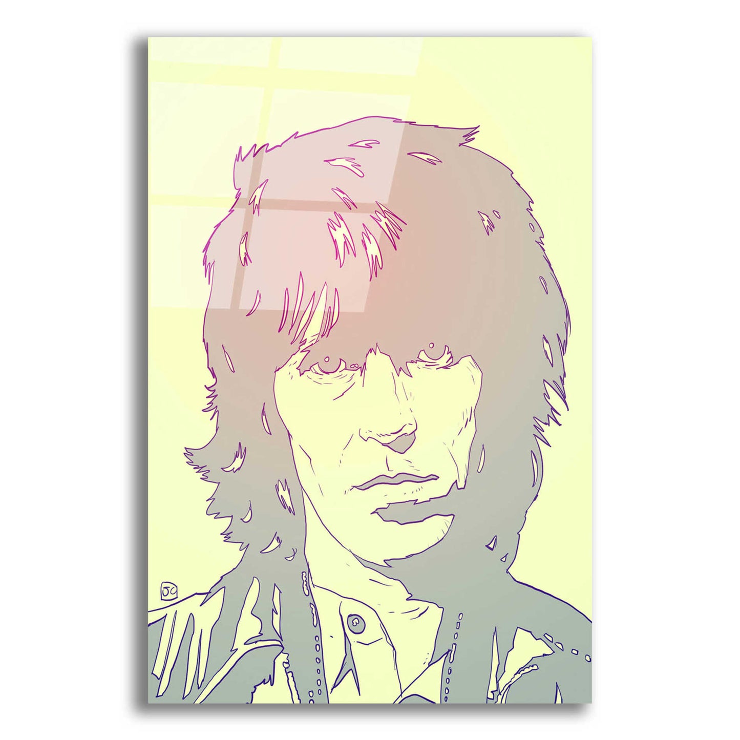 Epic Art 'Mick Jagger' by Giuseppe Cristiano, Acrylic Glass Wall Art,12x16