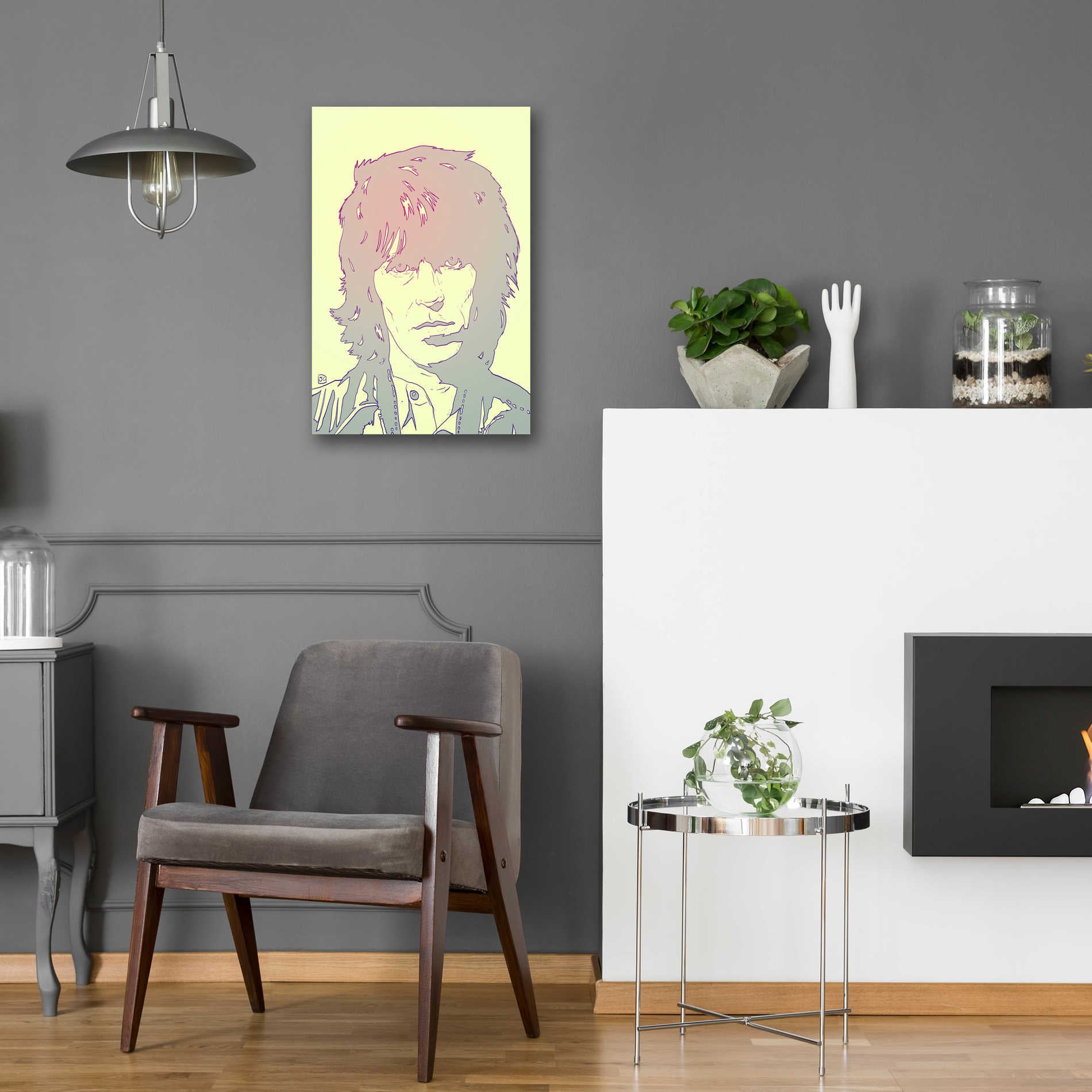 Epic Art 'Mick Jagger' by Giuseppe Cristiano, Acrylic Glass Wall Art,16x24