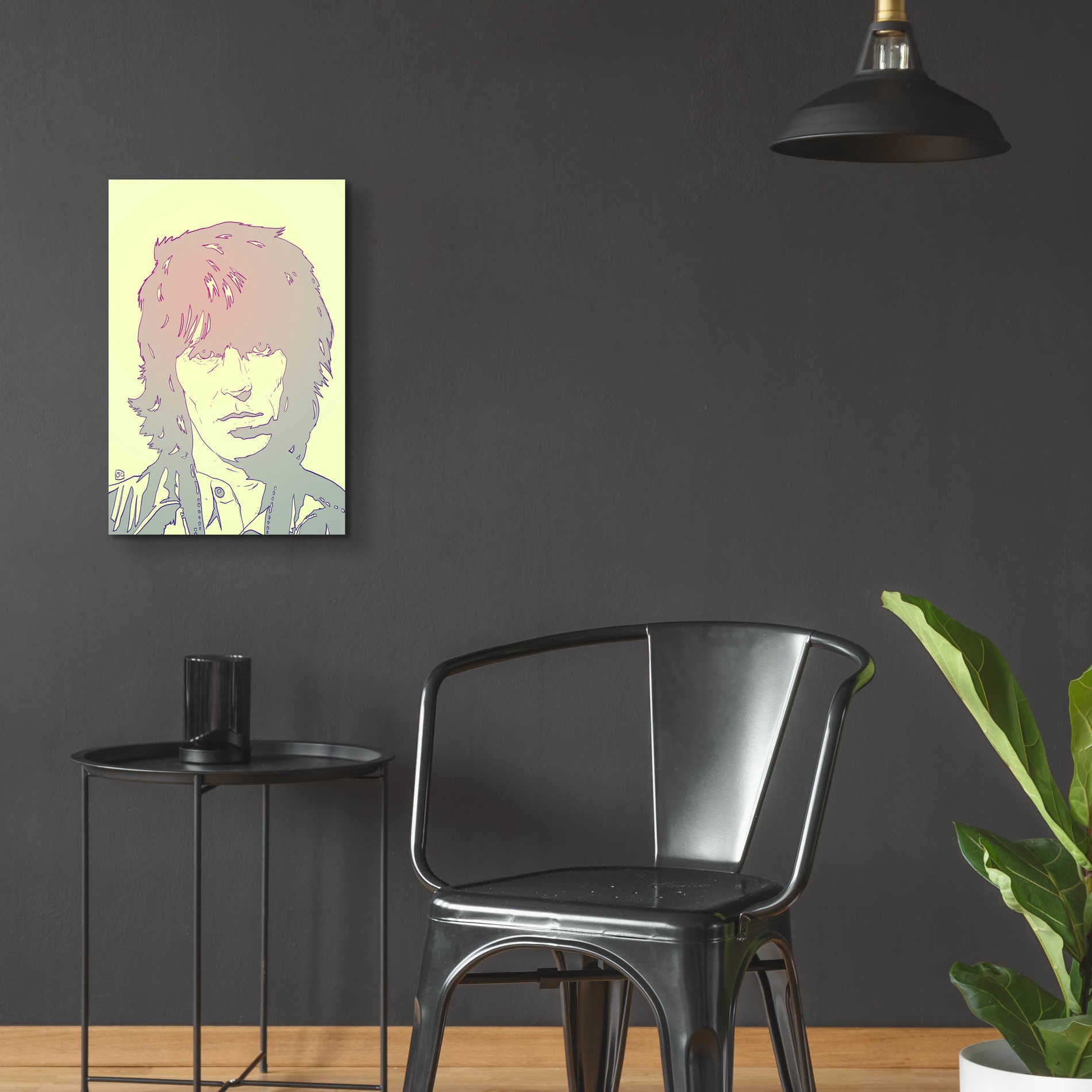 Epic Art 'Mick Jagger' by Giuseppe Cristiano, Acrylic Glass Wall Art,16x24