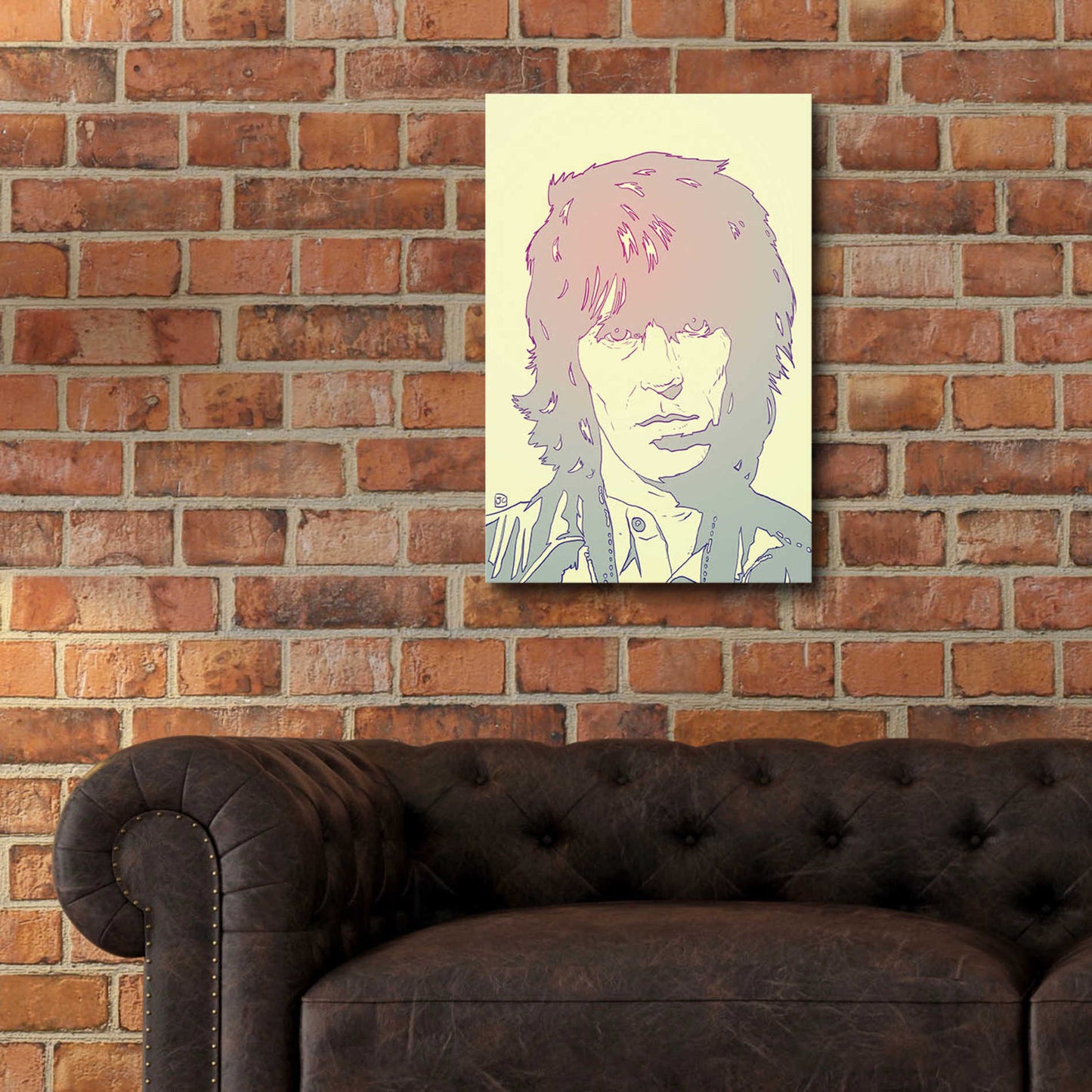 Epic Art 'Mick Jagger' by Giuseppe Cristiano, Acrylic Glass Wall Art,16x24