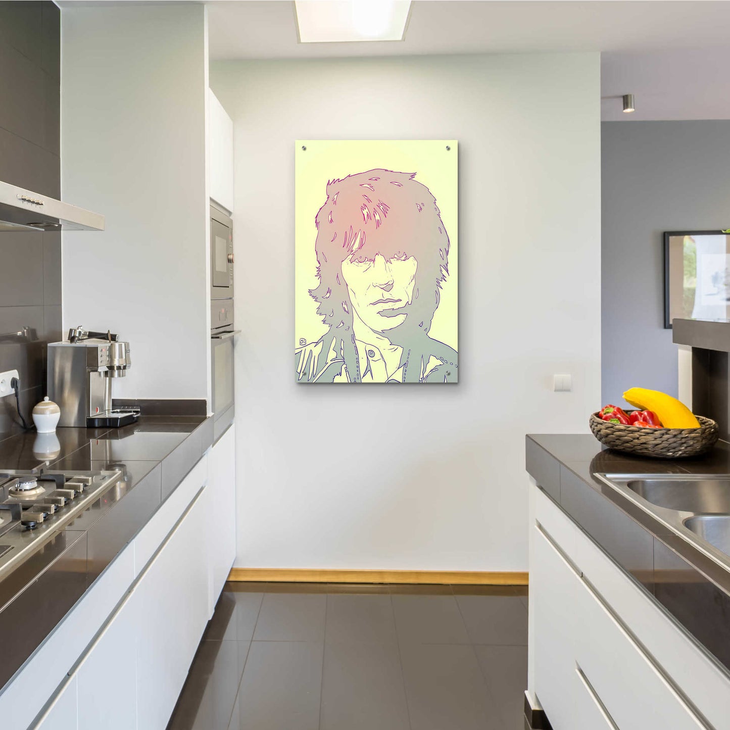 Epic Art 'Mick Jagger' by Giuseppe Cristiano, Acrylic Glass Wall Art,24x36