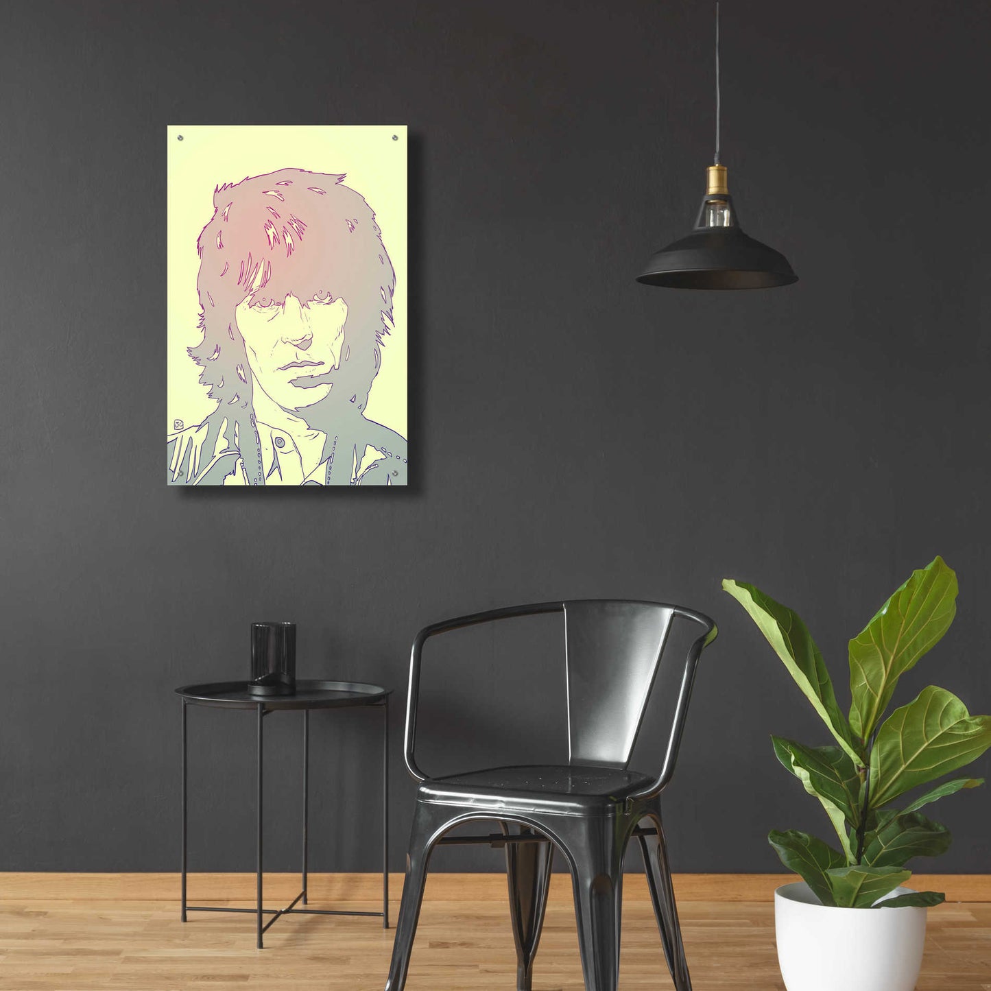 Epic Art 'Mick Jagger' by Giuseppe Cristiano, Acrylic Glass Wall Art,24x36