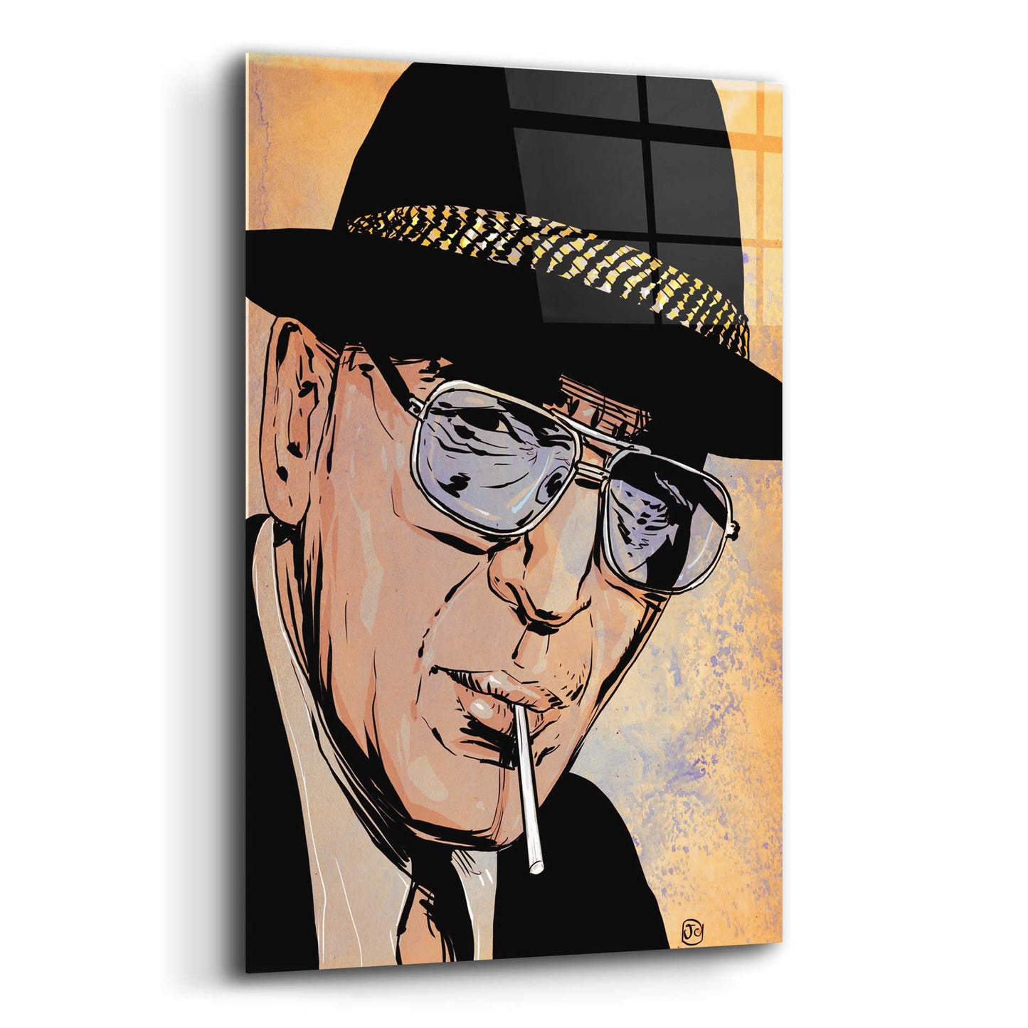 Epic Art 'Kojak' by Giuseppe Cristiano, Acrylic Glass Wall Art,12x16