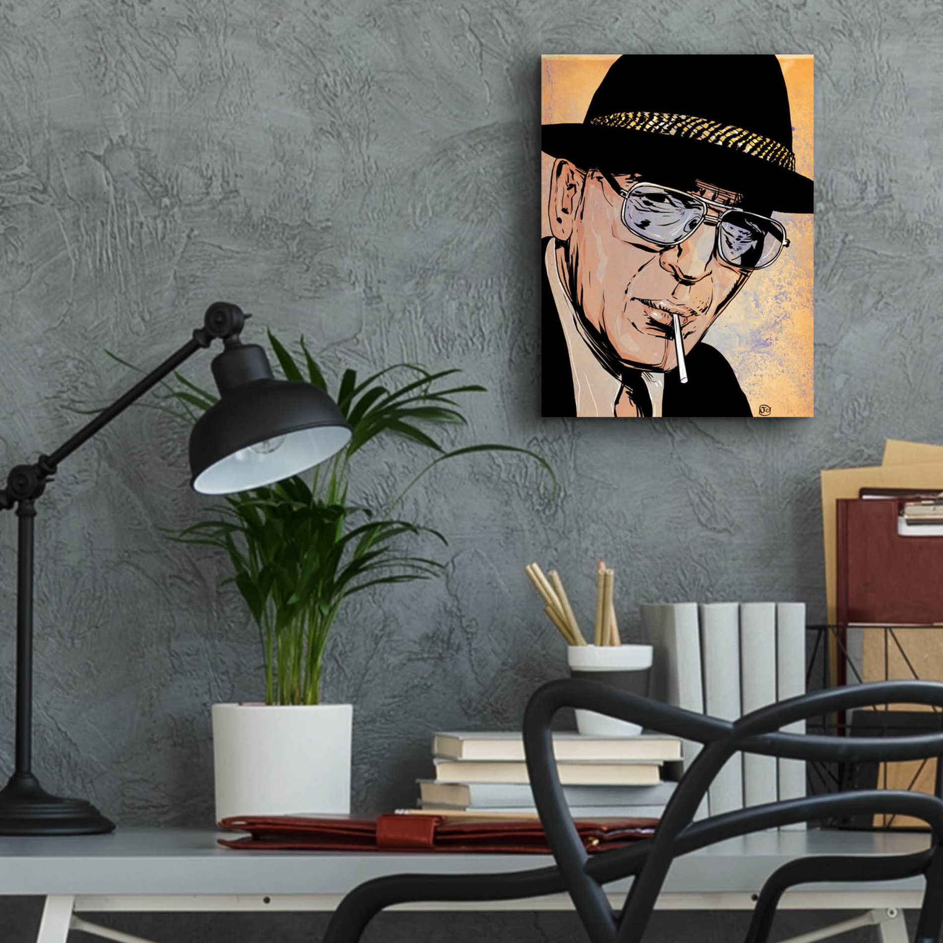 Epic Art 'Kojak' by Giuseppe Cristiano, Acrylic Glass Wall Art,12x16