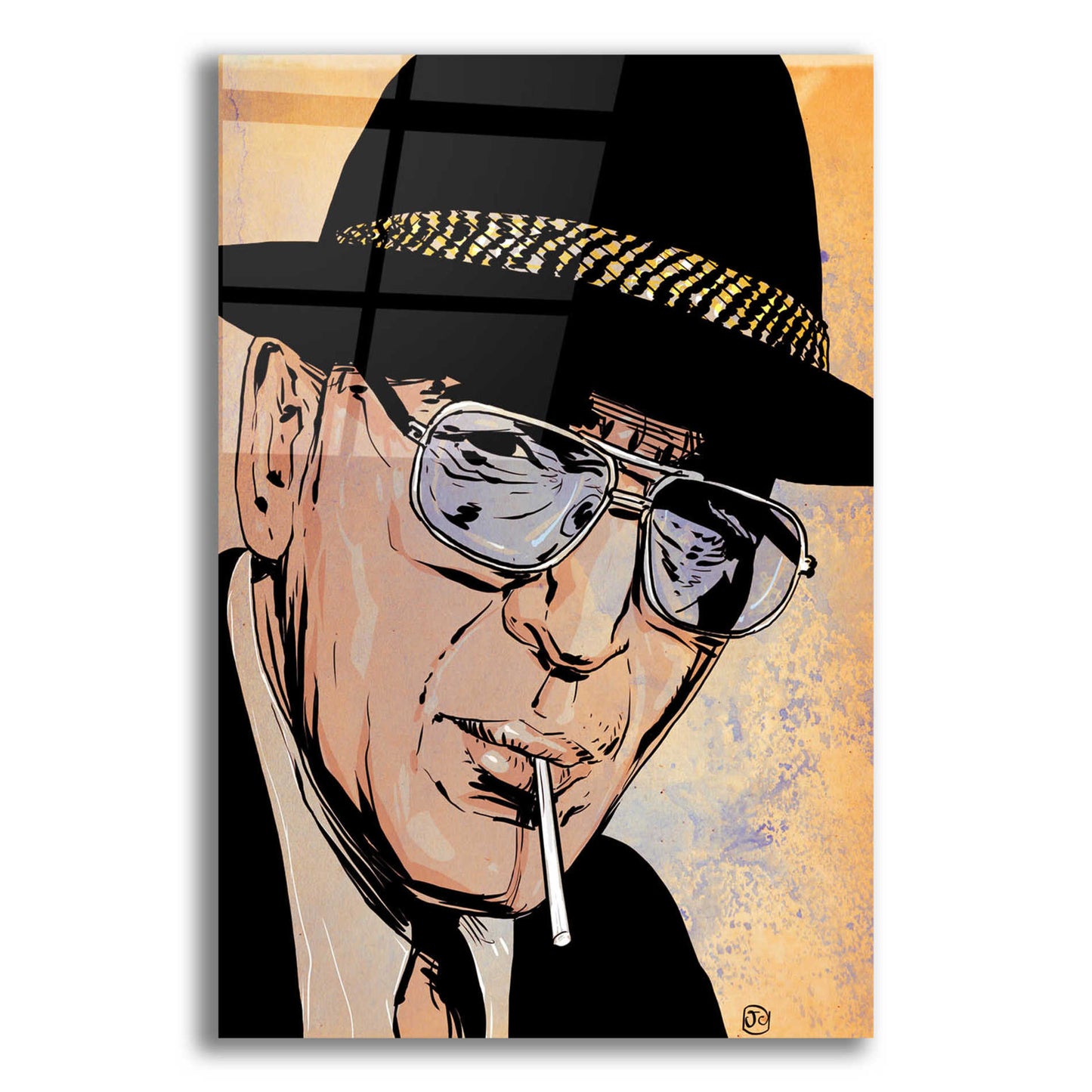 Epic Art 'Kojak' by Giuseppe Cristiano, Acrylic Glass Wall Art,16x24