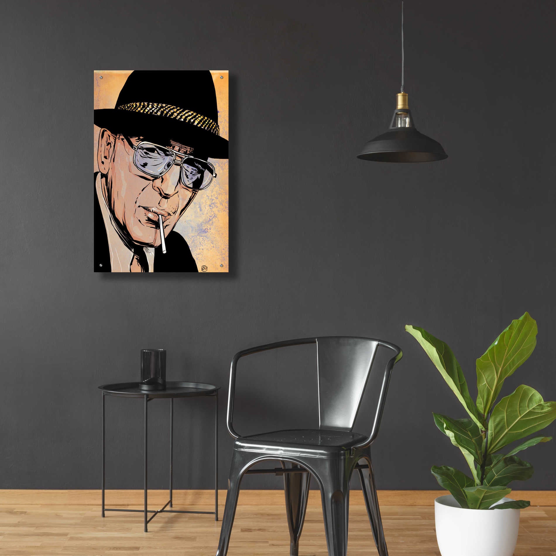 Epic Art 'Kojak' by Giuseppe Cristiano, Acrylic Glass Wall Art,24x36