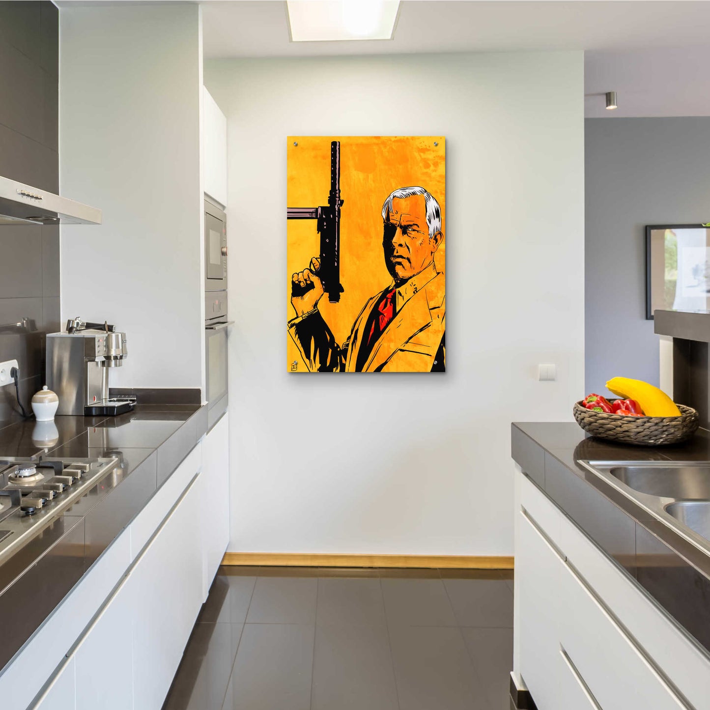 Epic Art 'Lee Marvin' by Giuseppe Cristiano, Acrylic Glass Wall Art,24x36