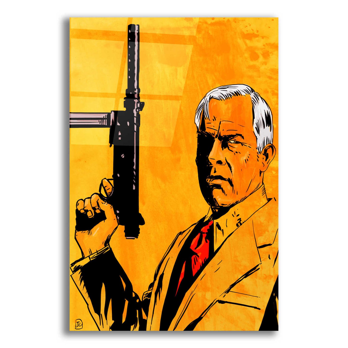 Epic Art 'Lee Marvin' by Giuseppe Cristiano, Acrylic Glass Wall Art