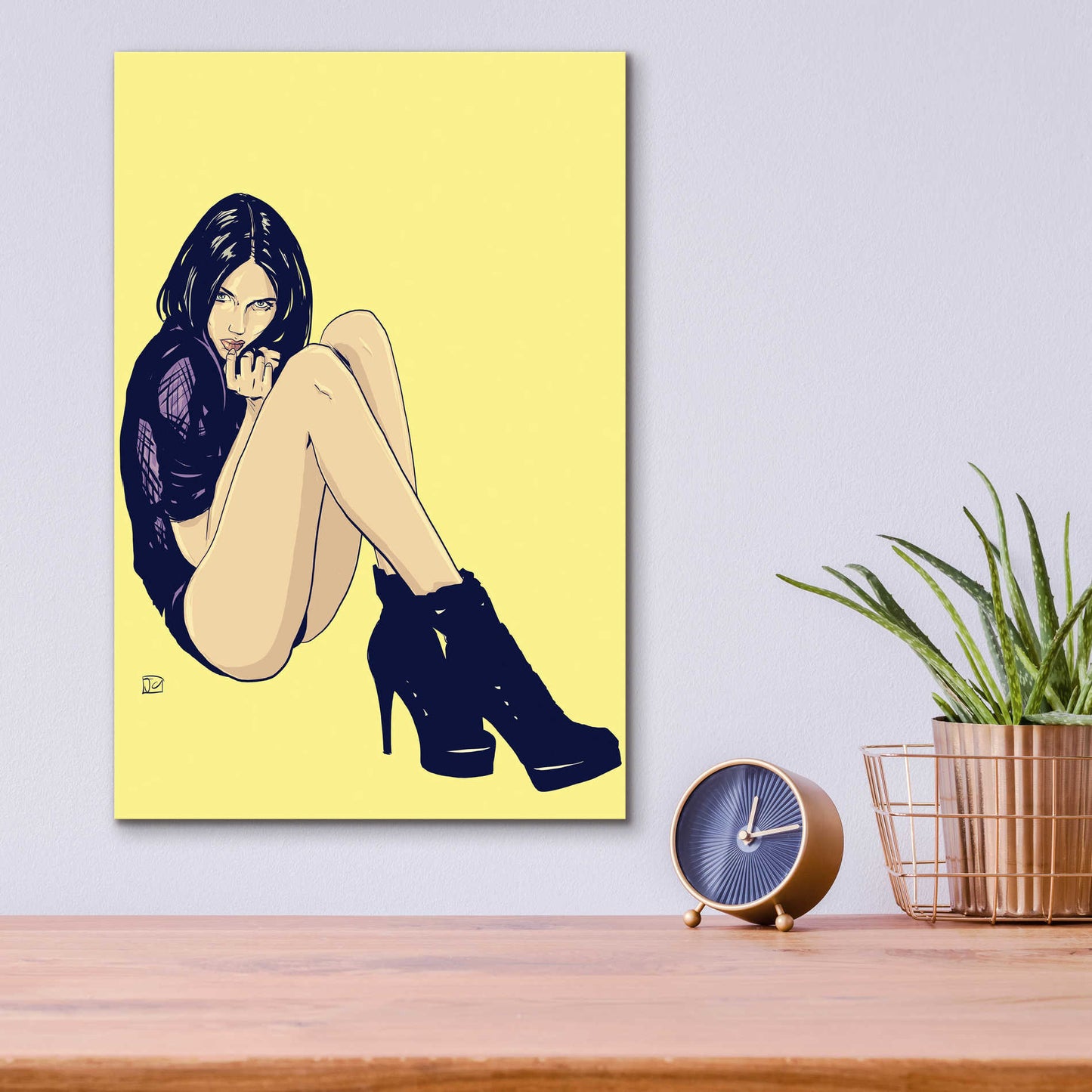 Epic Art 'Legs and Shoes' by Giuseppe Cristiano, Acrylic Glass Wall Art,12x16