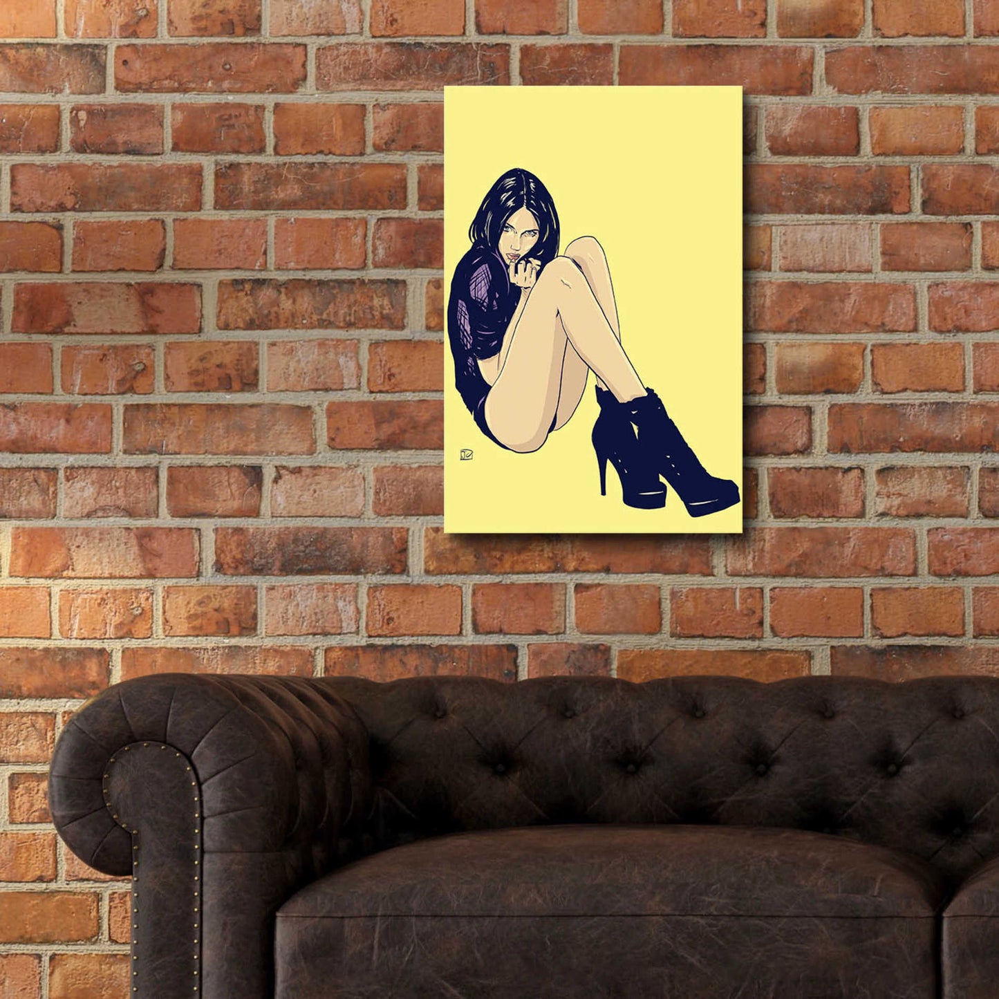 Epic Art 'Legs and Shoes' by Giuseppe Cristiano, Acrylic Glass Wall Art,16x24